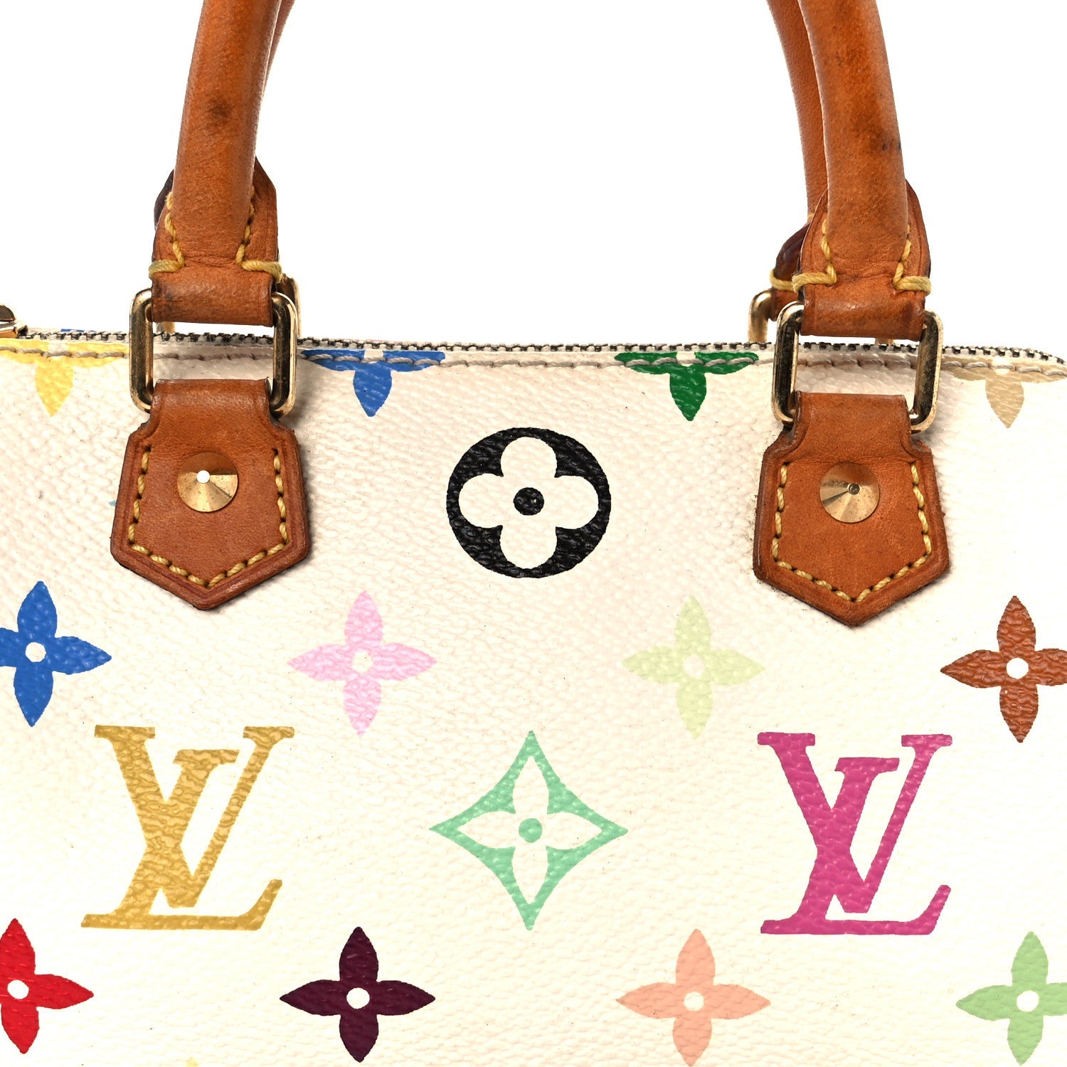 Monogram Multicolor Mini Sac HL Speedy White