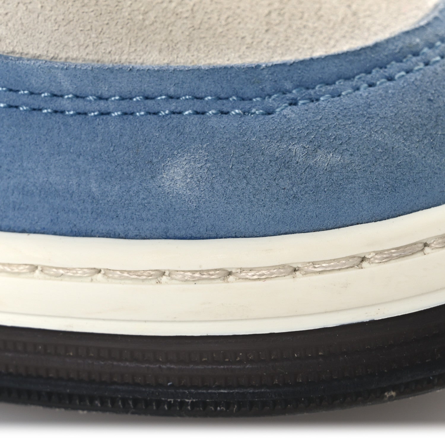Suede Kidskin Womens CC Sneakers 37 White Blue