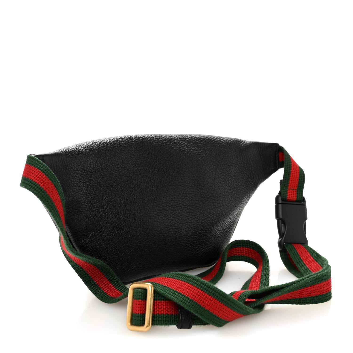 Grained Calfskin Small Logo Belt Bag Black