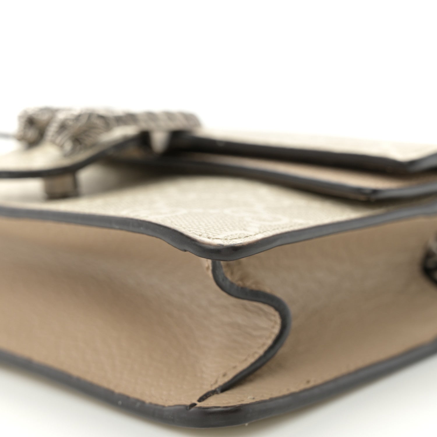 GG Supreme Monogram Mini Dionysus Top Handle Bag Beige Mystic White Oatmeal