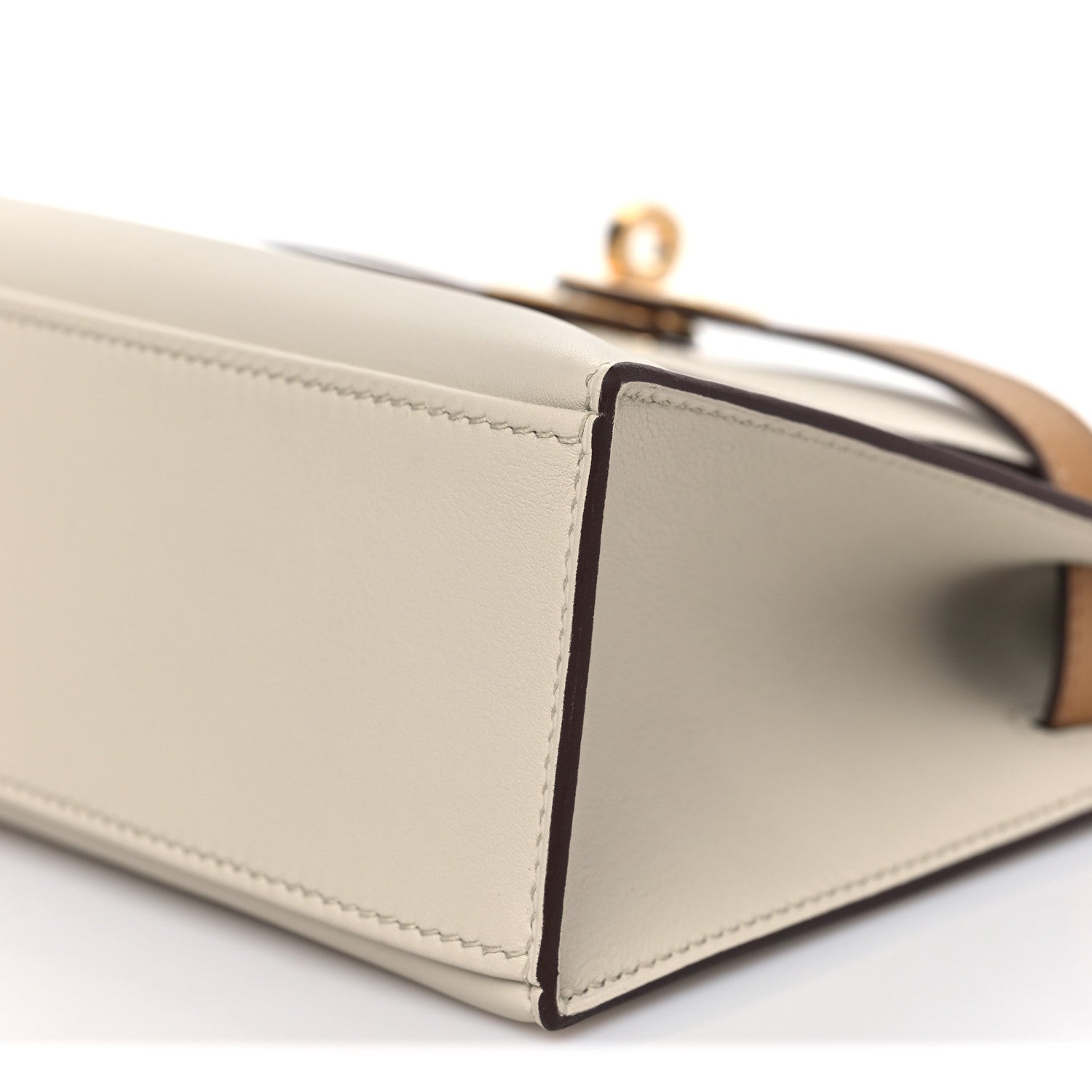 Swift Horseshoe Kelly Pochette Clutch Nata Biscuit