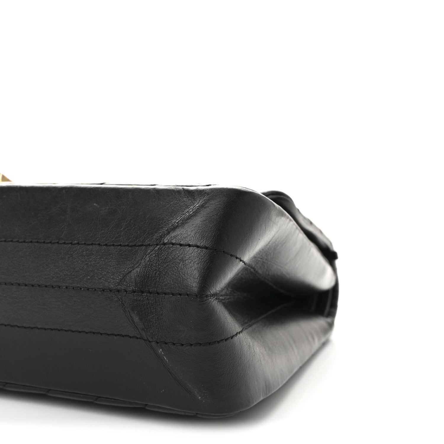 Aged Calfskin Chevron Quilted 2.55 Reissue 226 Flap Black