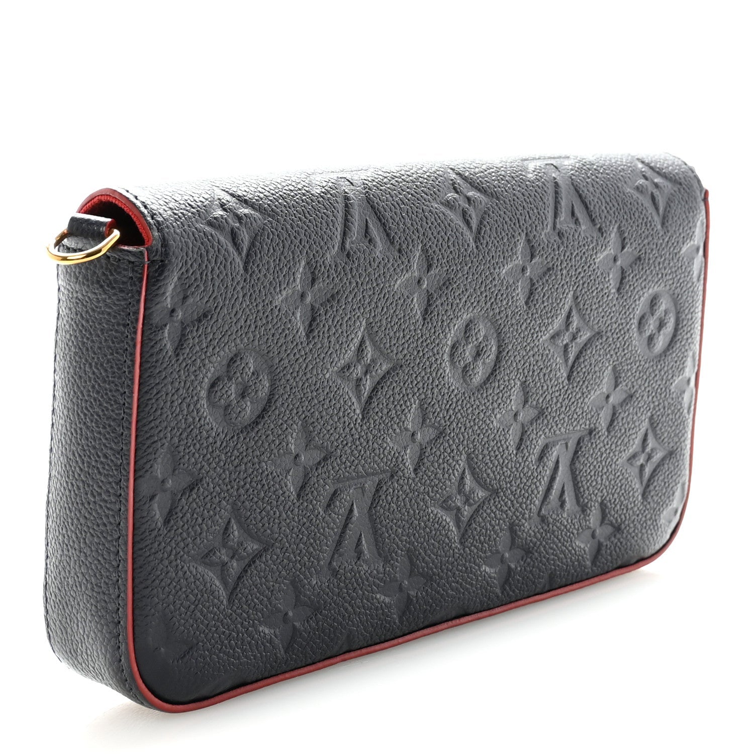 Empreinte Pochette Felicie Chain Wallet Marine Rouge