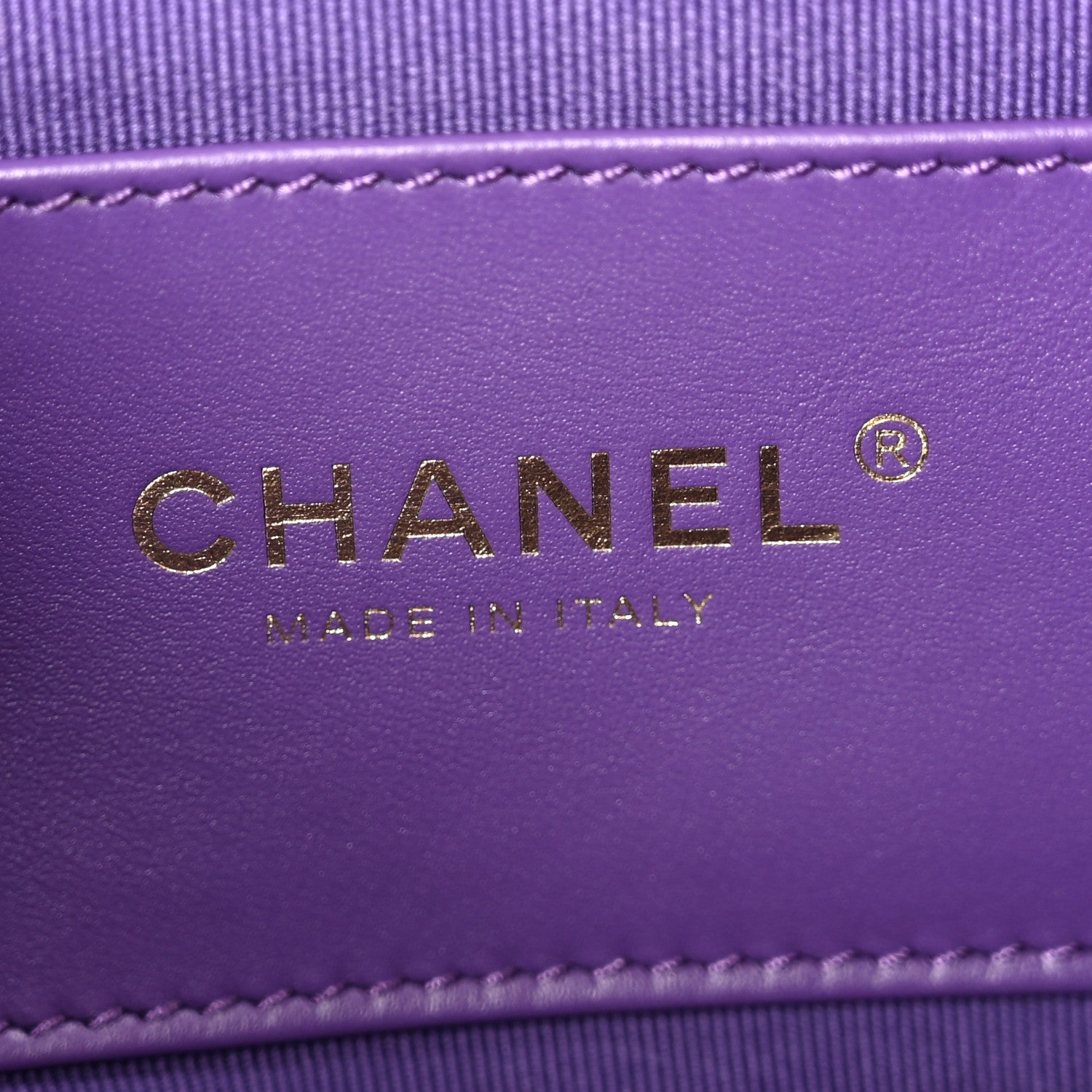 Lambskin Quilted Small Messenger Bag Purple