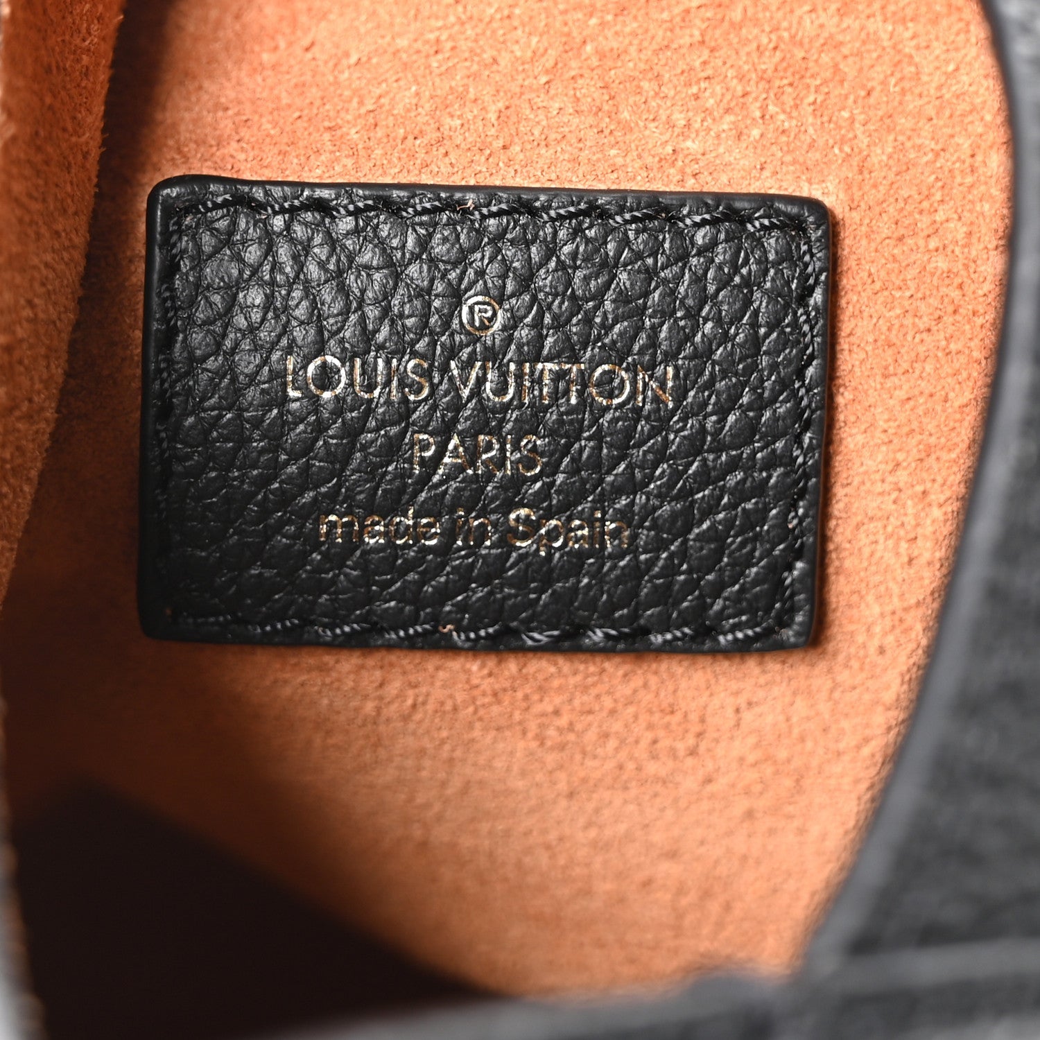 Grained Calfskin Low Key Hobo PM Black