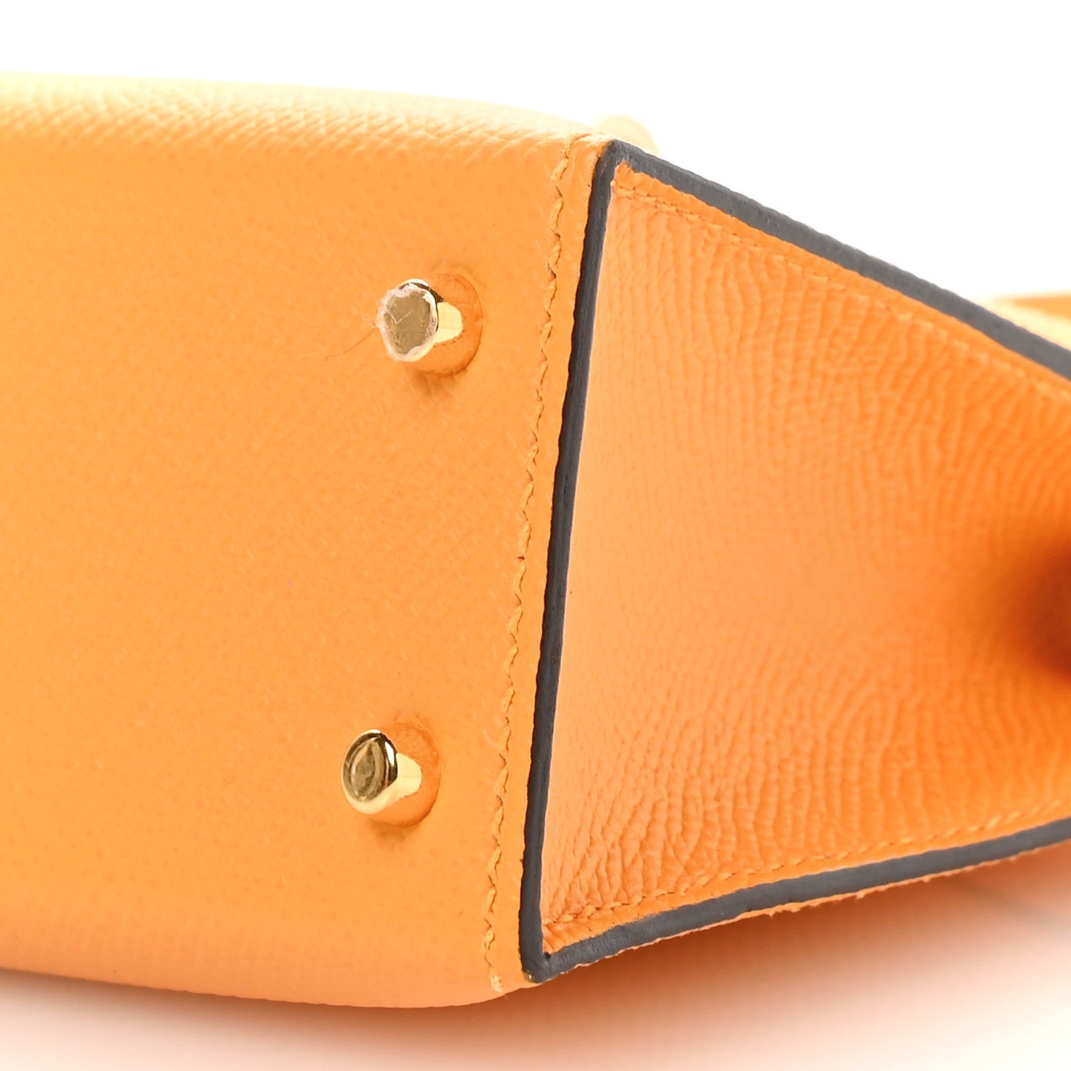 Epsom Horseshoe Mini Kelly Sellier 20 Jaune D'Or Bleu Glacier