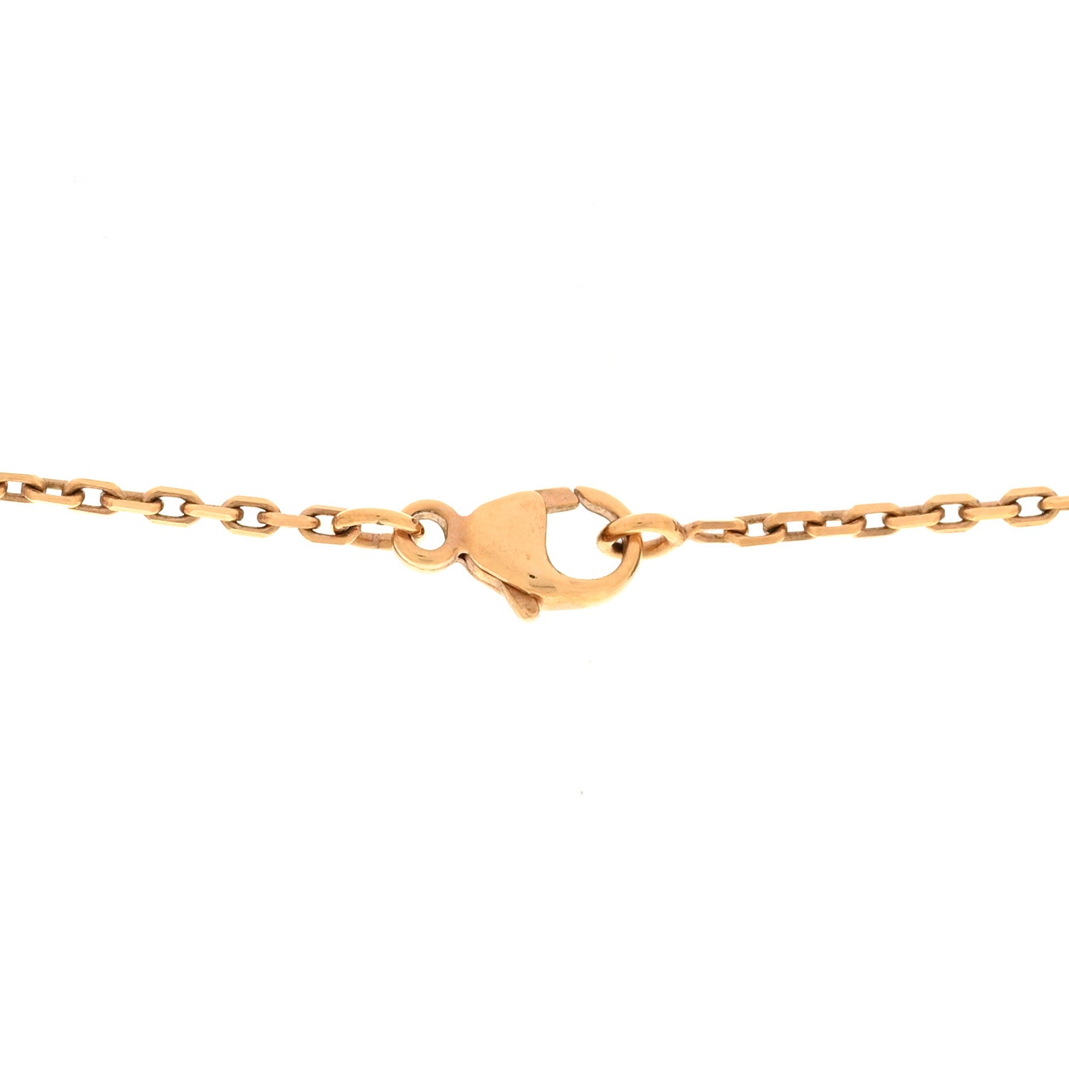 Lacquered Gold Mini Pop H Pendant Necklace White