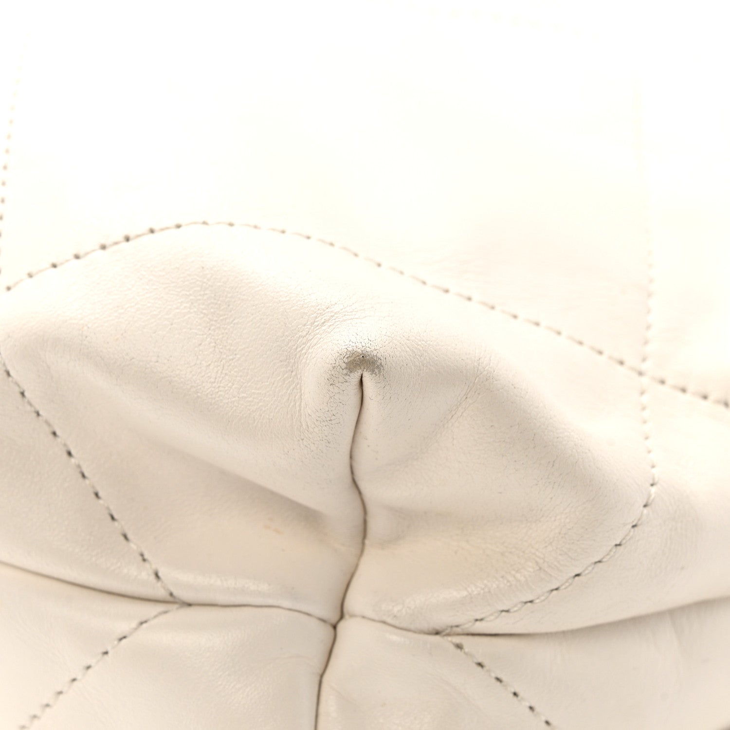 Calfskin Quilted Small Chanel 22 White