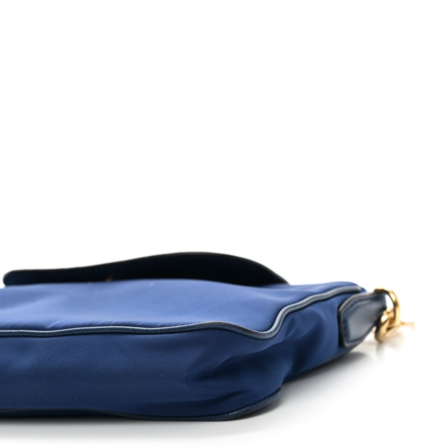 Tessuto Nylon Saffiano Crossbody Bag Bluette