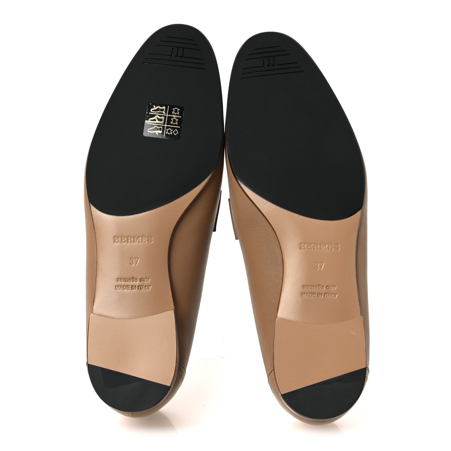 Goatskin Womens Royal Loafers 37 Beige Argile White