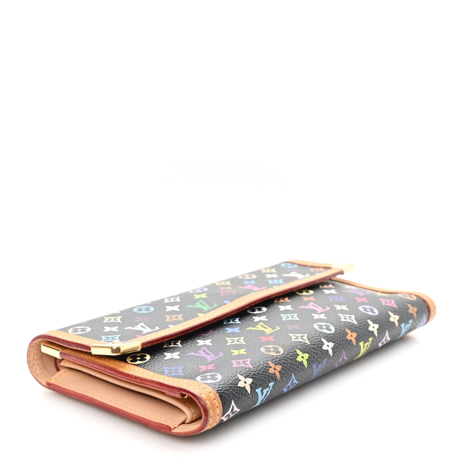 Monogram Multicolor Porte Tresor International Wallet Black