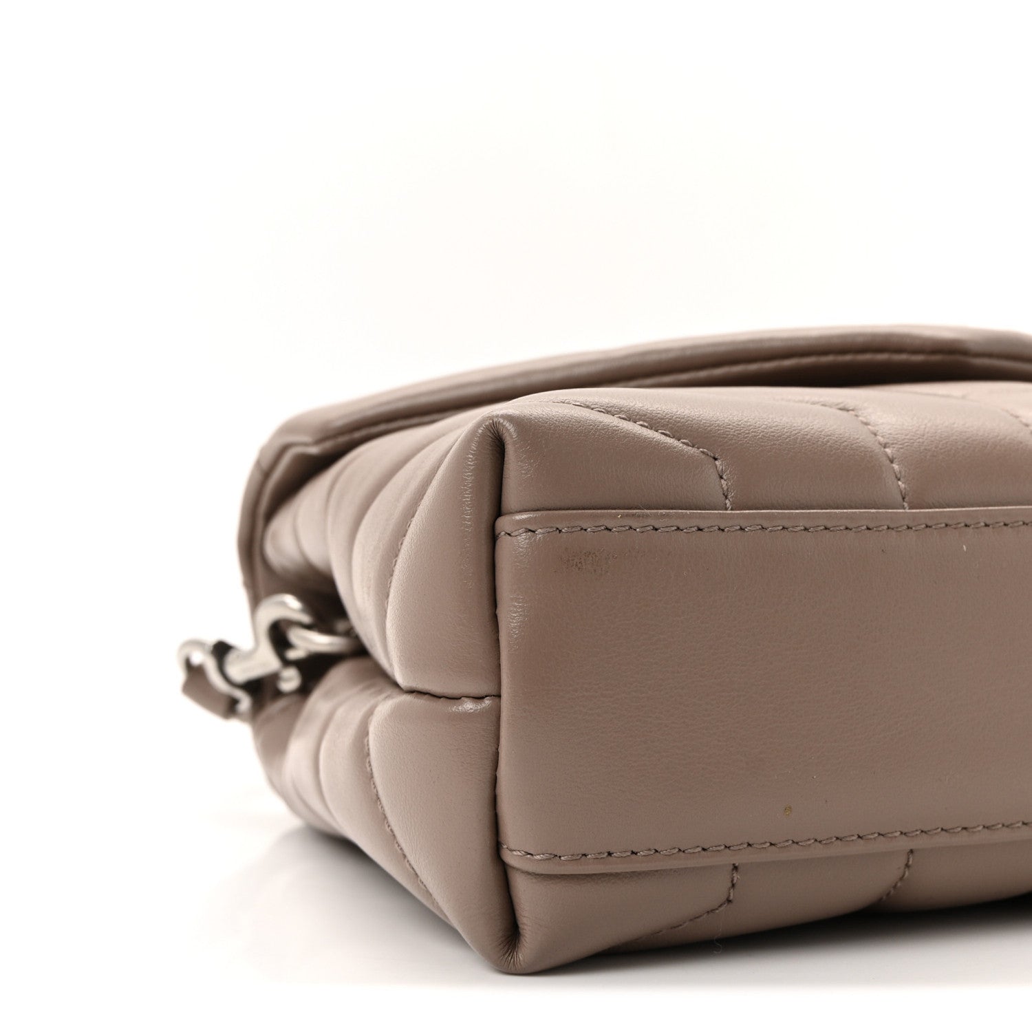 Calfskin Y Quilted Monogram Toy Loulou Crossbody Bag Mink