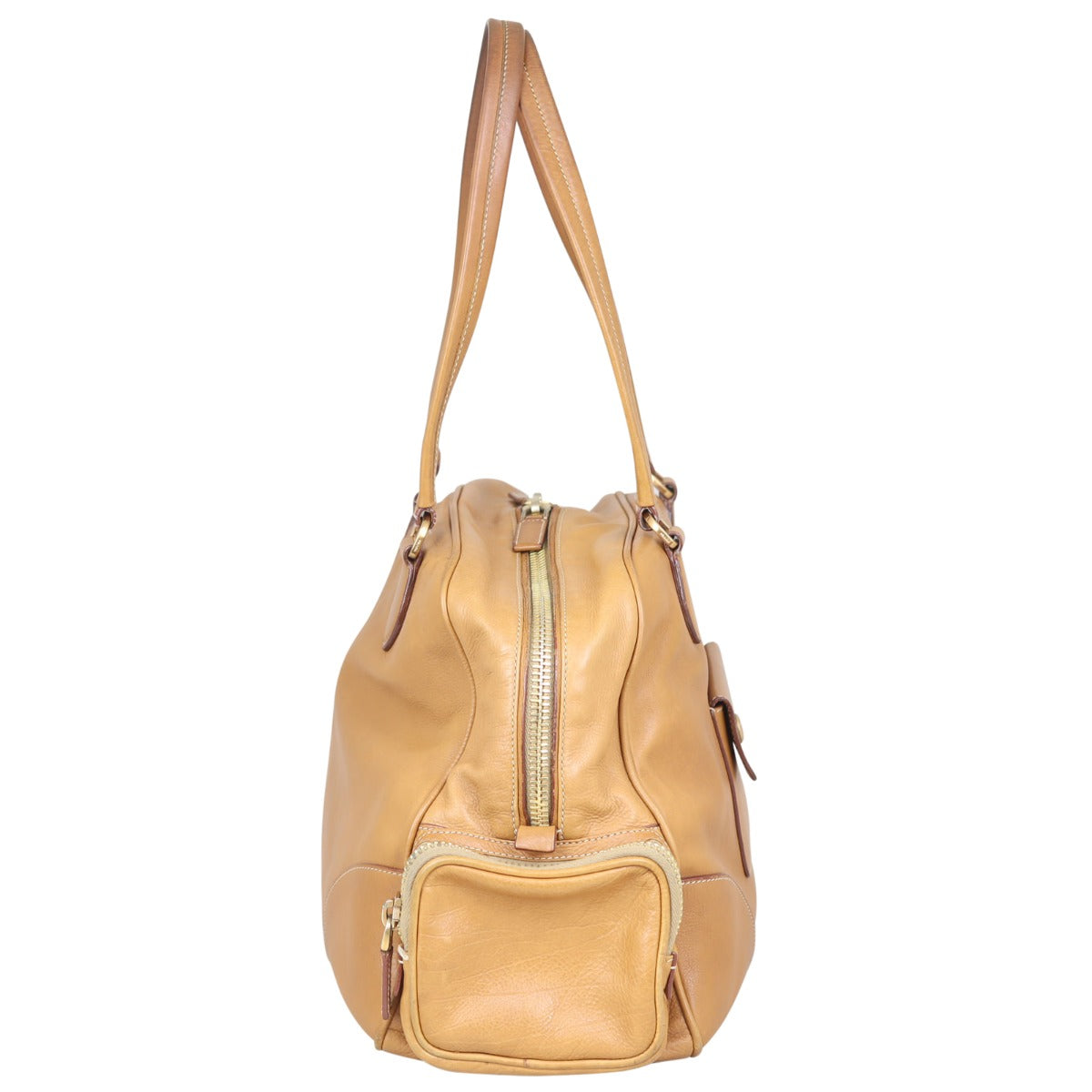 Prada Side Pocket Bauletto Bag