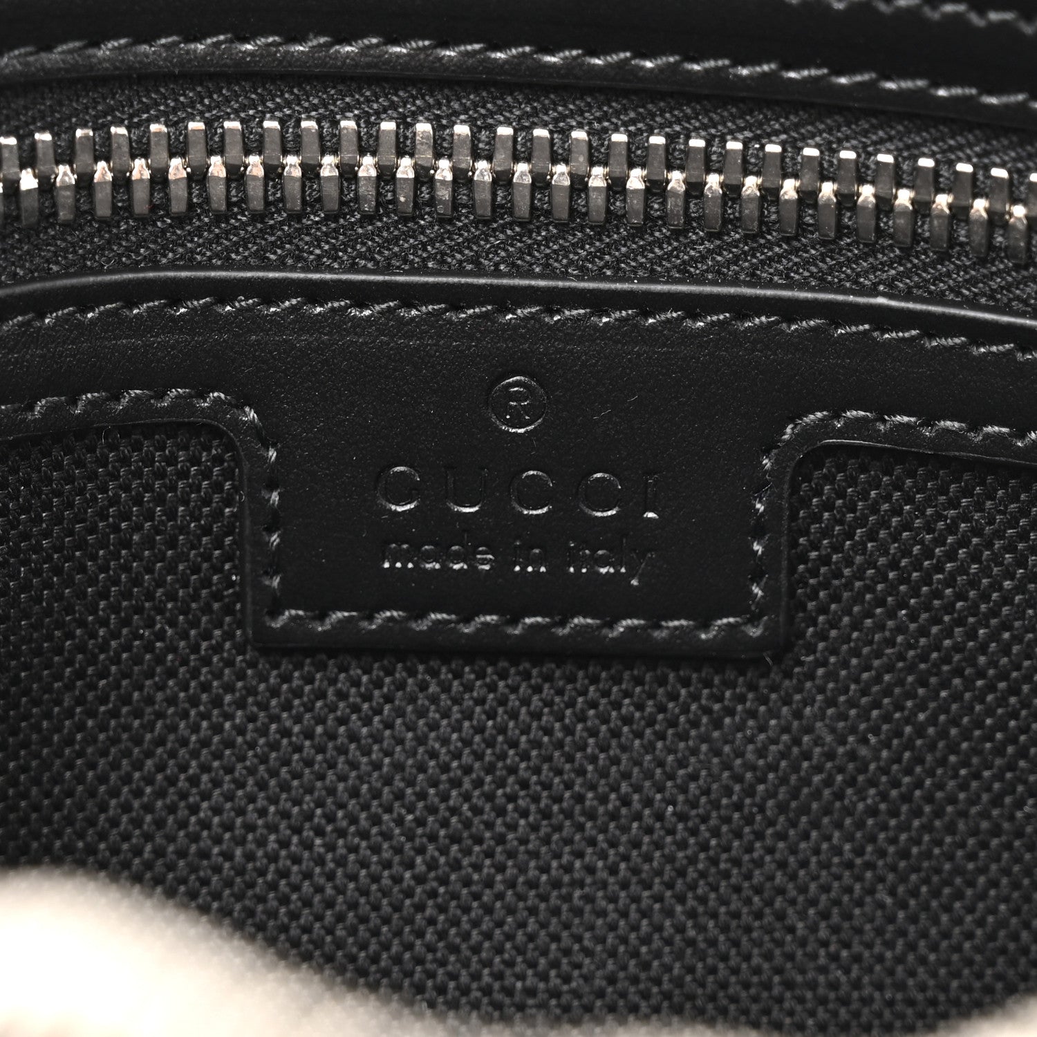 Soft GG Supreme Monogram Web Belt Bag Black Grey