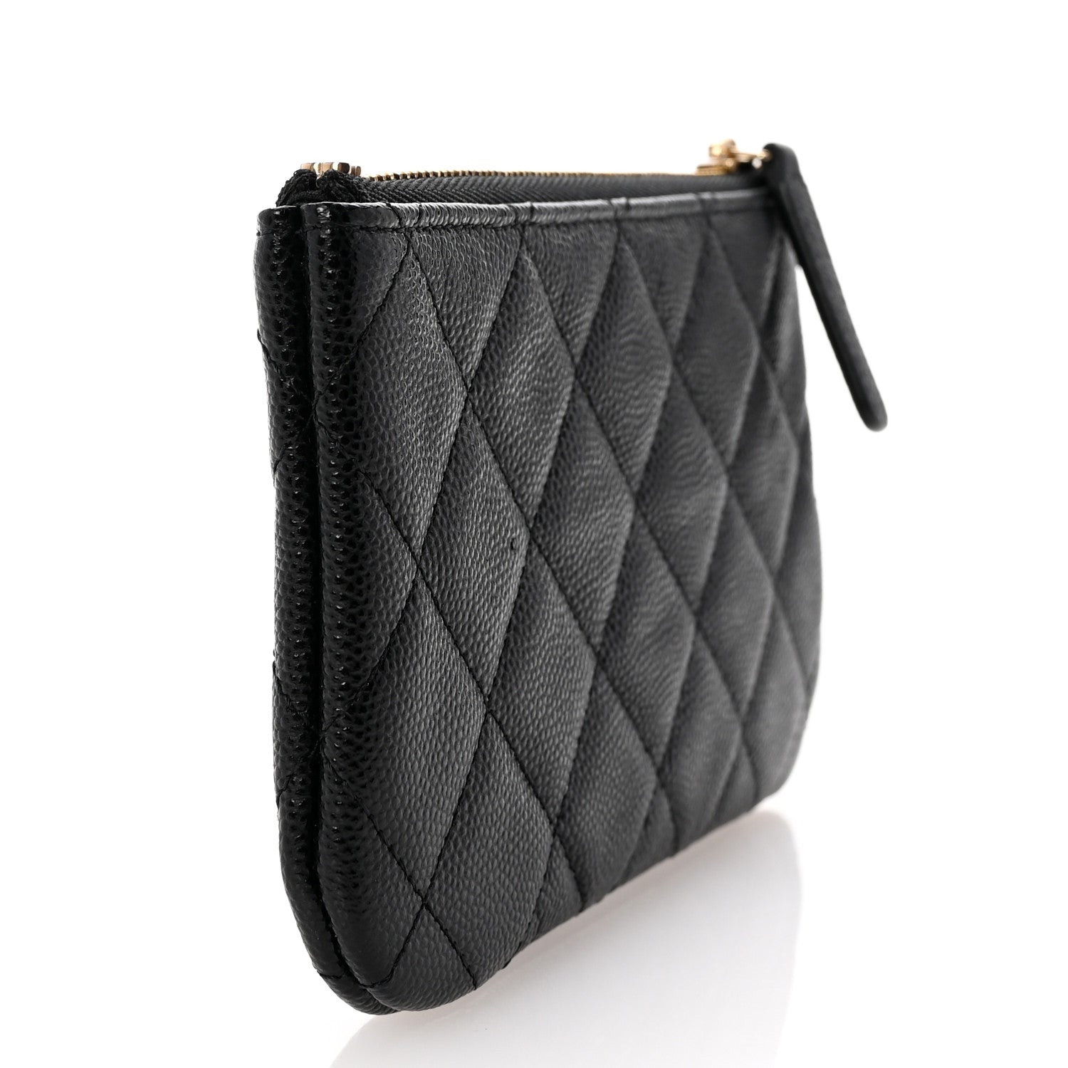 Caviar Quilted CC Small Pouch Black