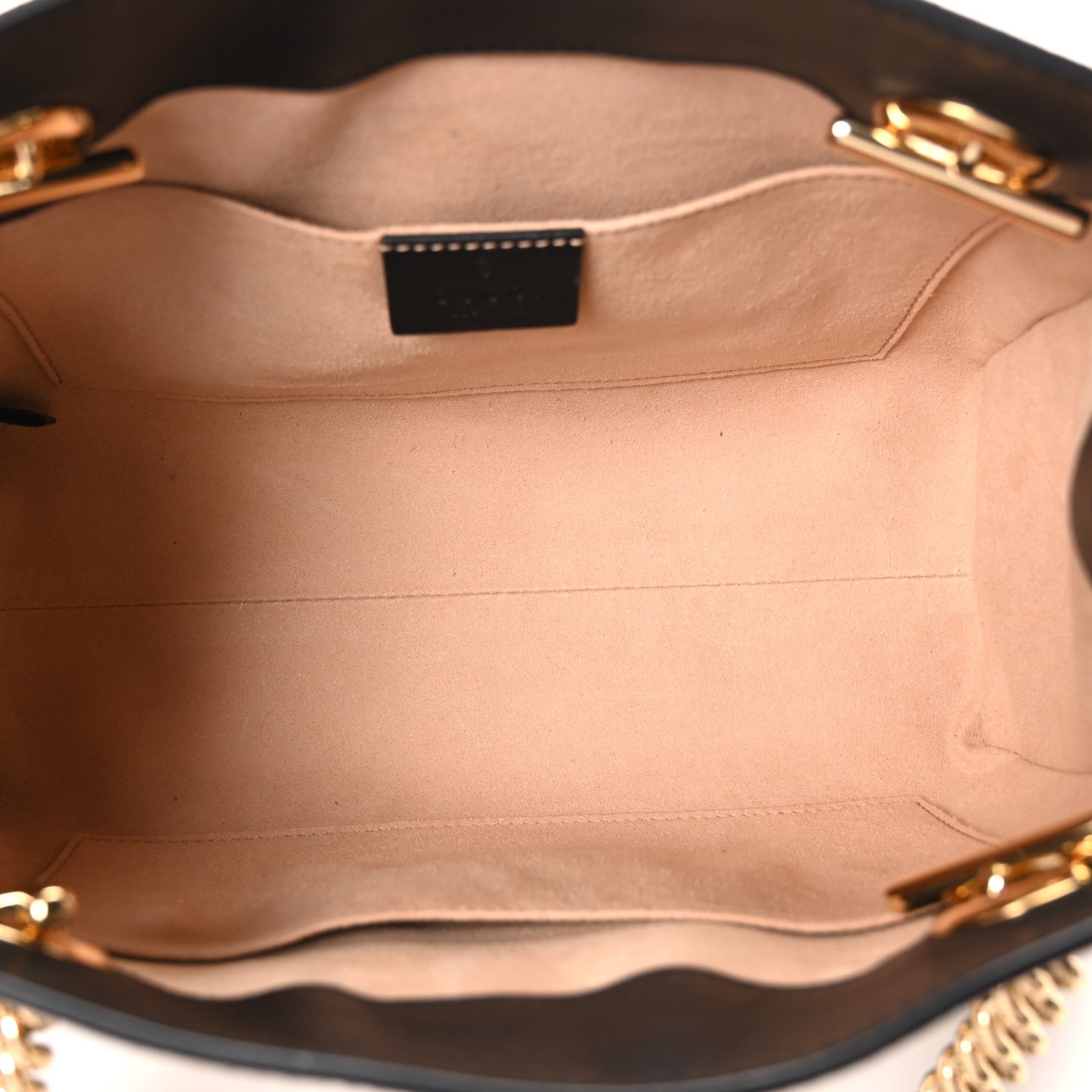 GG Supreme Monogram Bees Small Padlock Tote Beige Oro Black