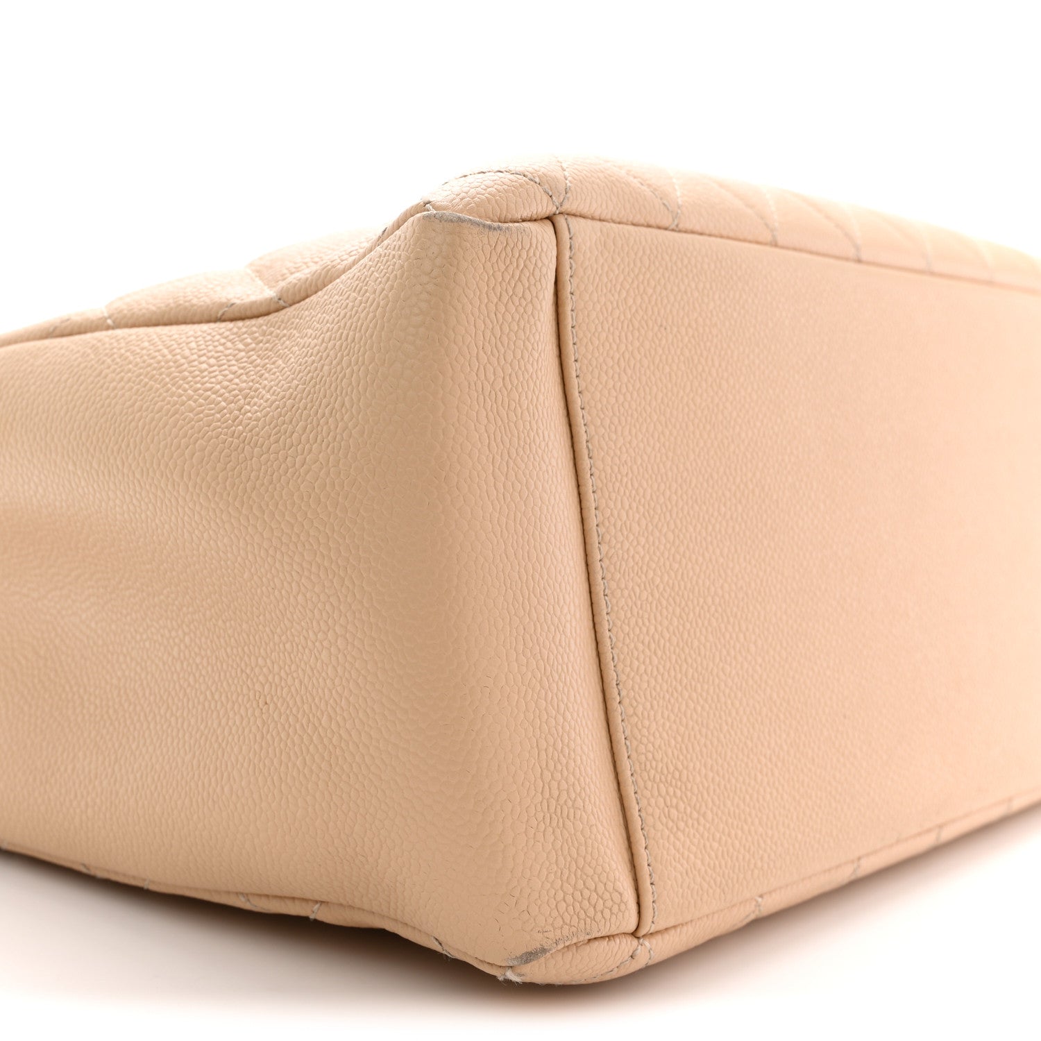 Caviar Quilted Grand Shopping Tote GST Beige Clair