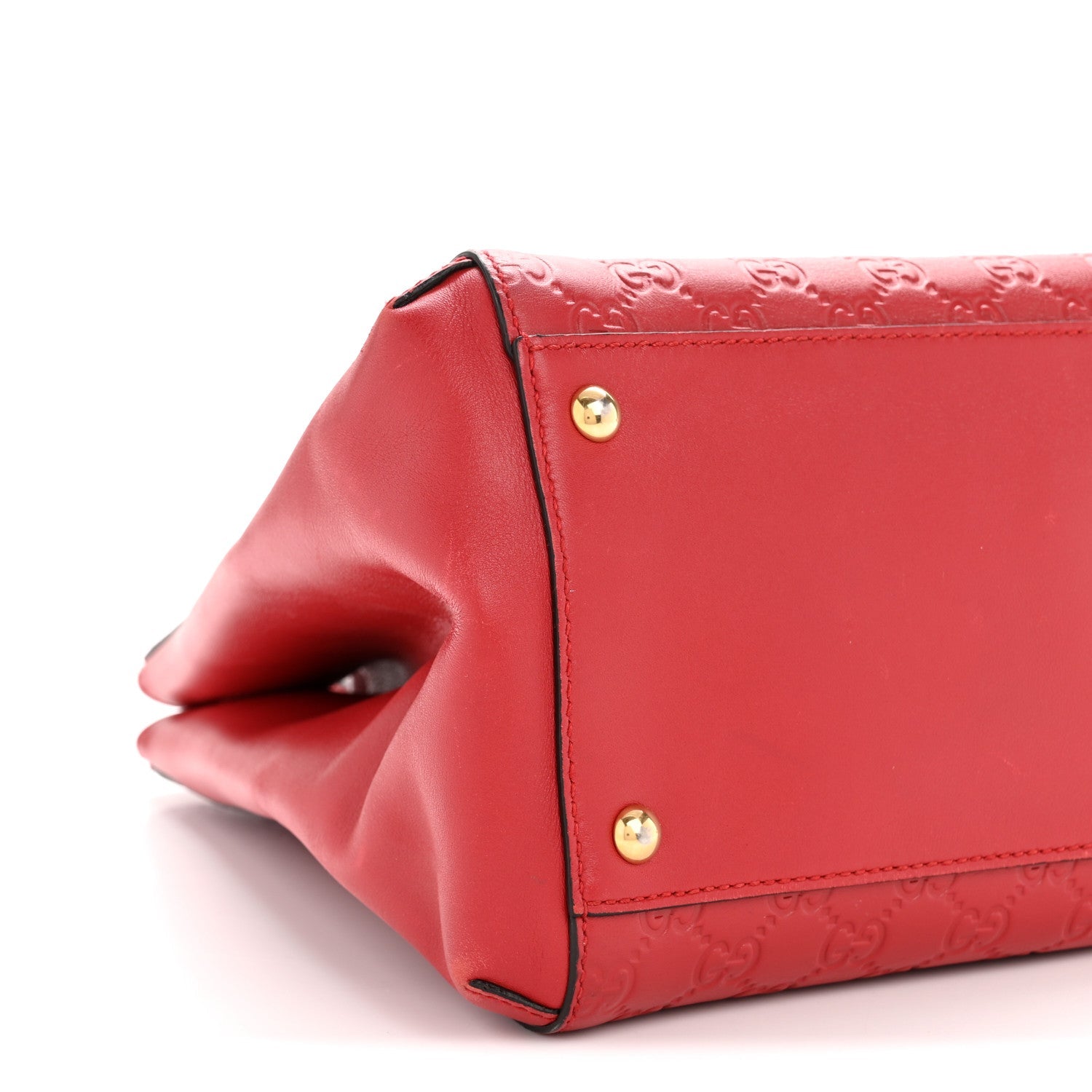 Soft Guccissima Signature Top Handle Tote Bag Red