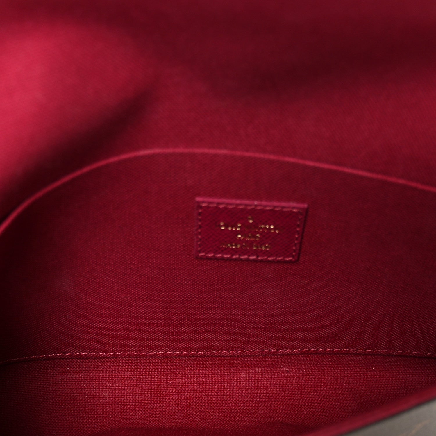 Monogram Pochette Felicie Chain Wallet Fuchsia