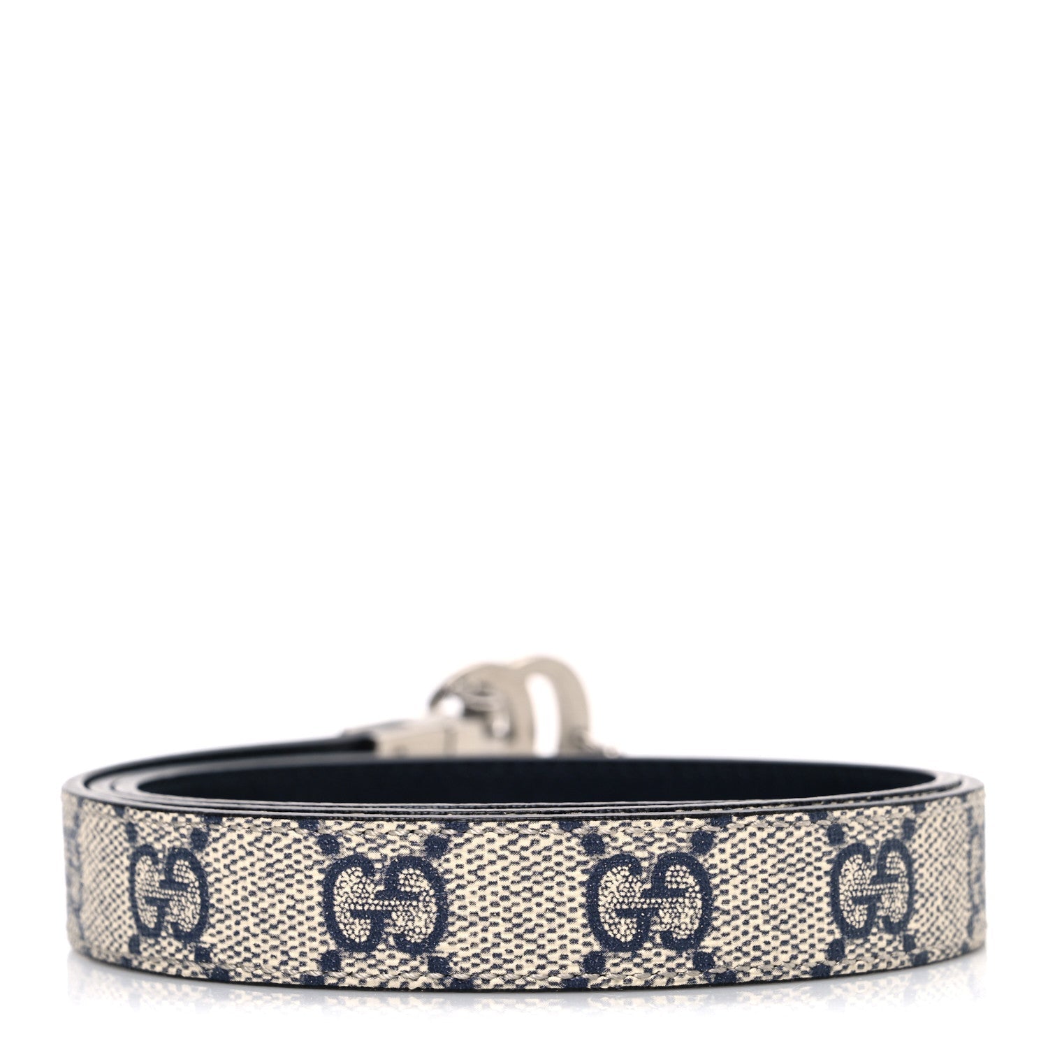 Calfskin GG Supreme Monogram Double G Reversible 20mm Belt  80 32 Beige Ebony Black