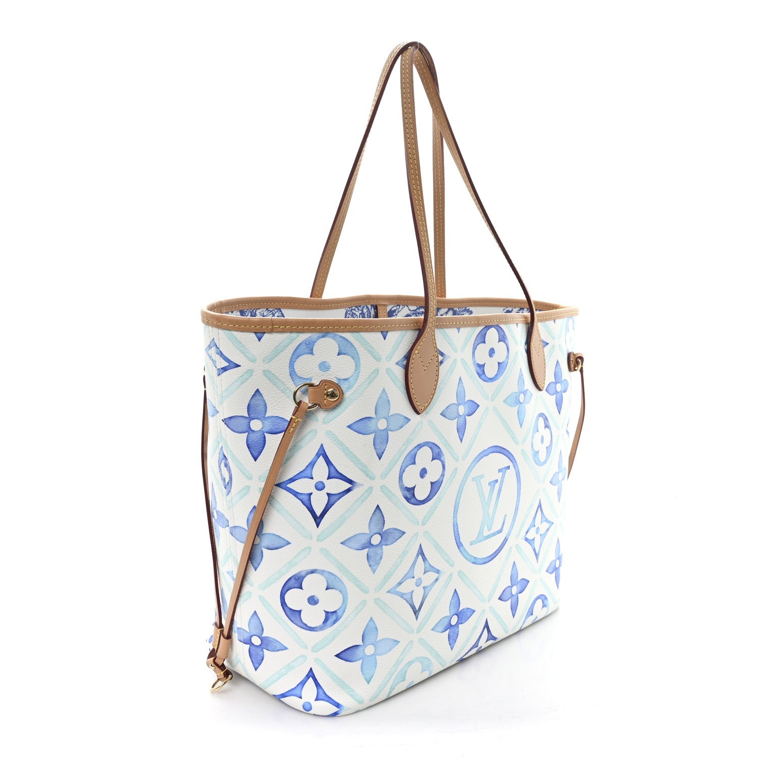 Monogram Tiles By The Pool 2.0 Neverfull MM Lagoon Blue