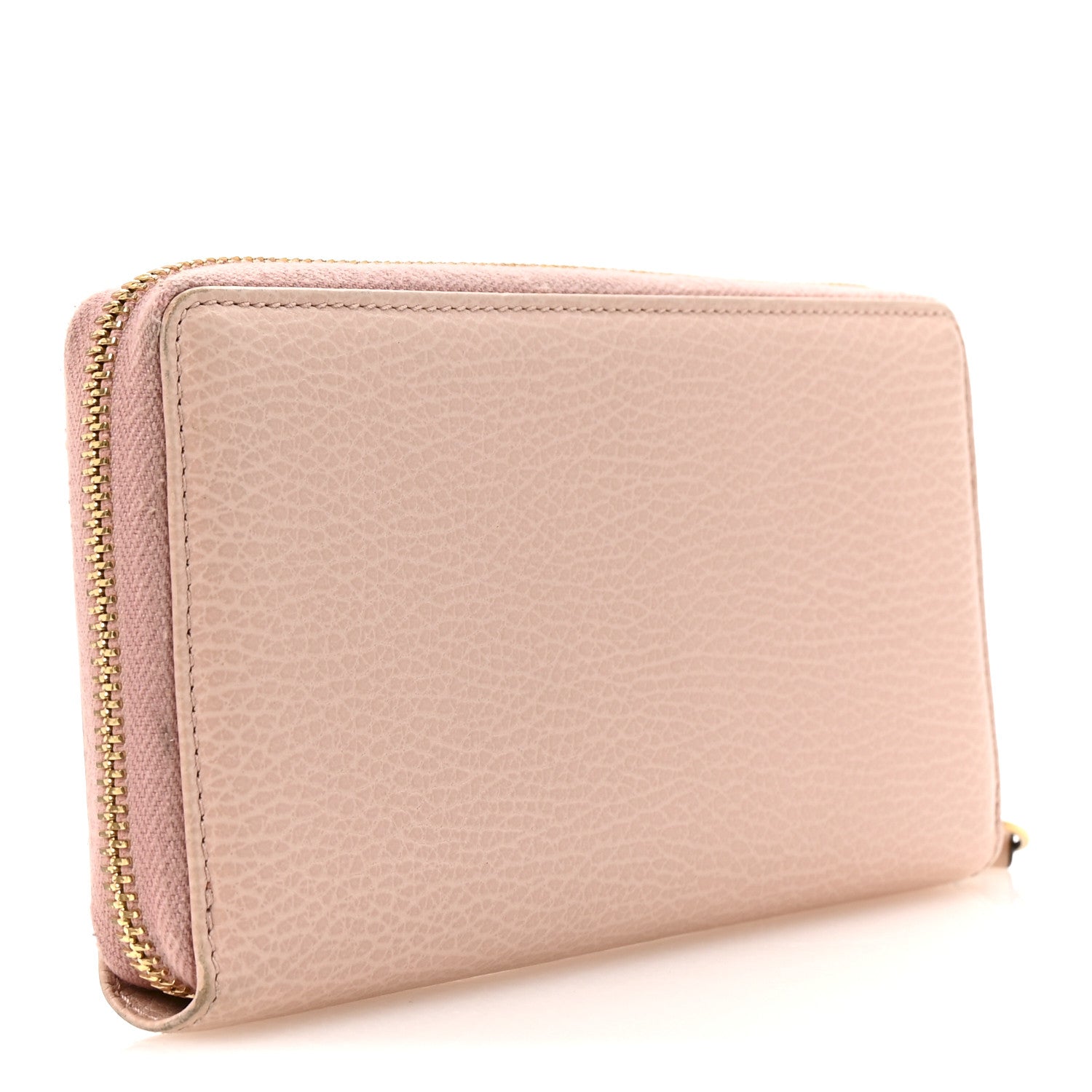 Dollar Calfskin GG Marmont Zip Around Wallet Perfect Pink
