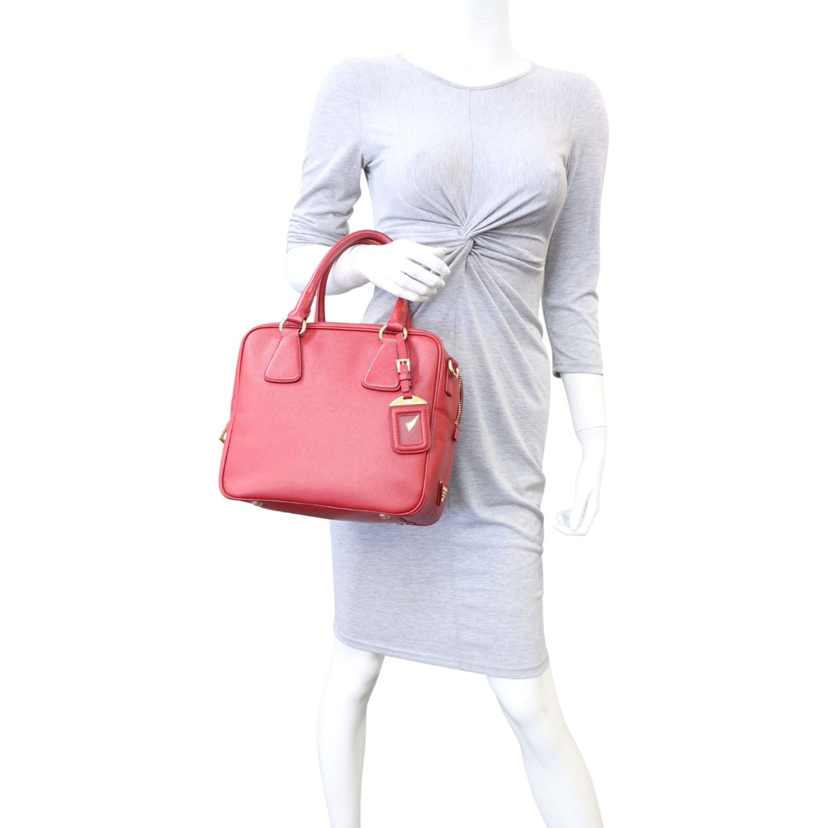 Prada Saffiano Lux Bauletto Bag