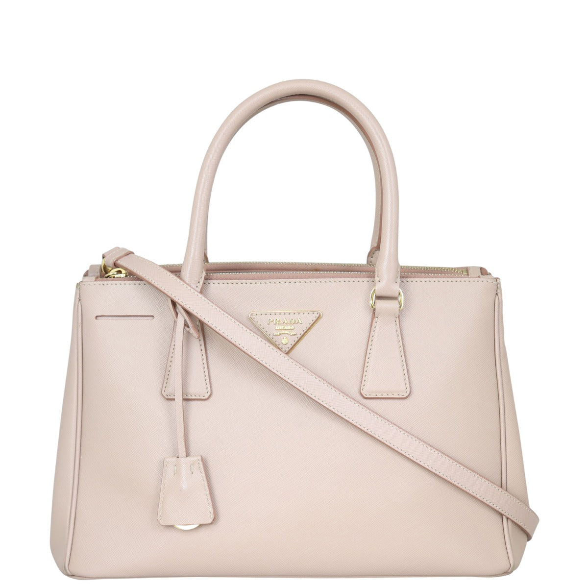 Prada Saffiano Lux Galleria Double Zip Tote Small