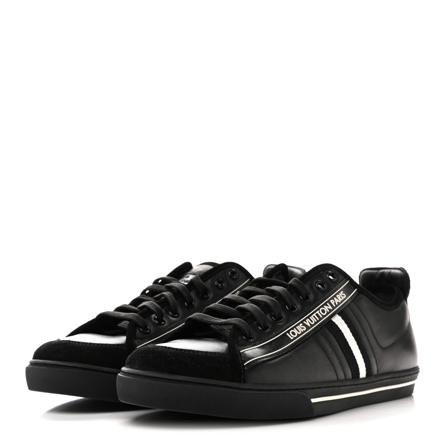 Calfskin Mens Cosmos Sneakers 8 Black