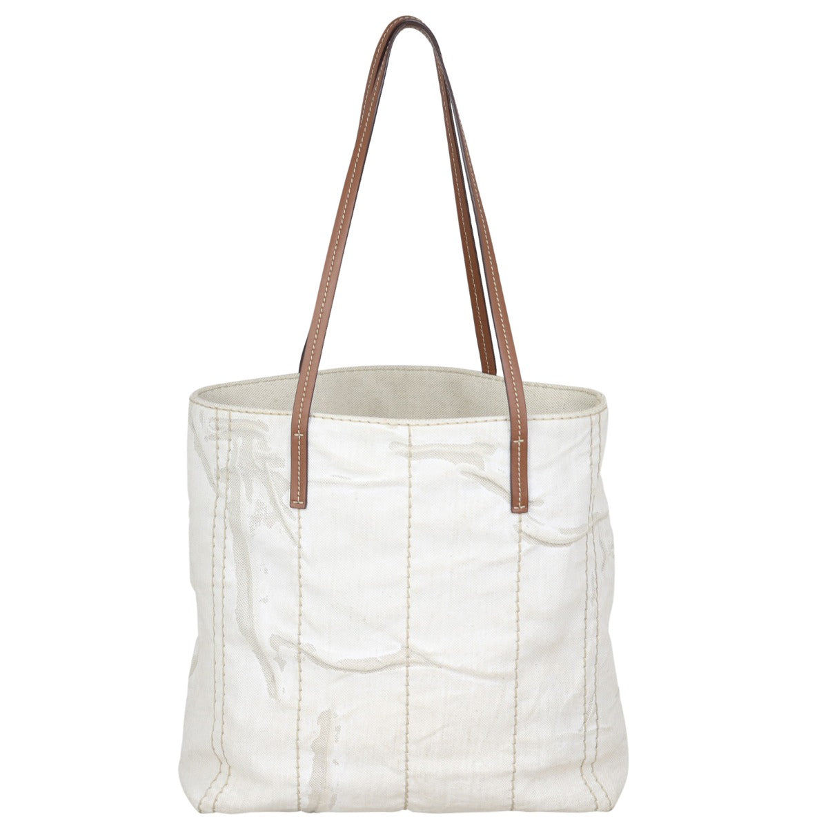 Prada Linen Logo Tote