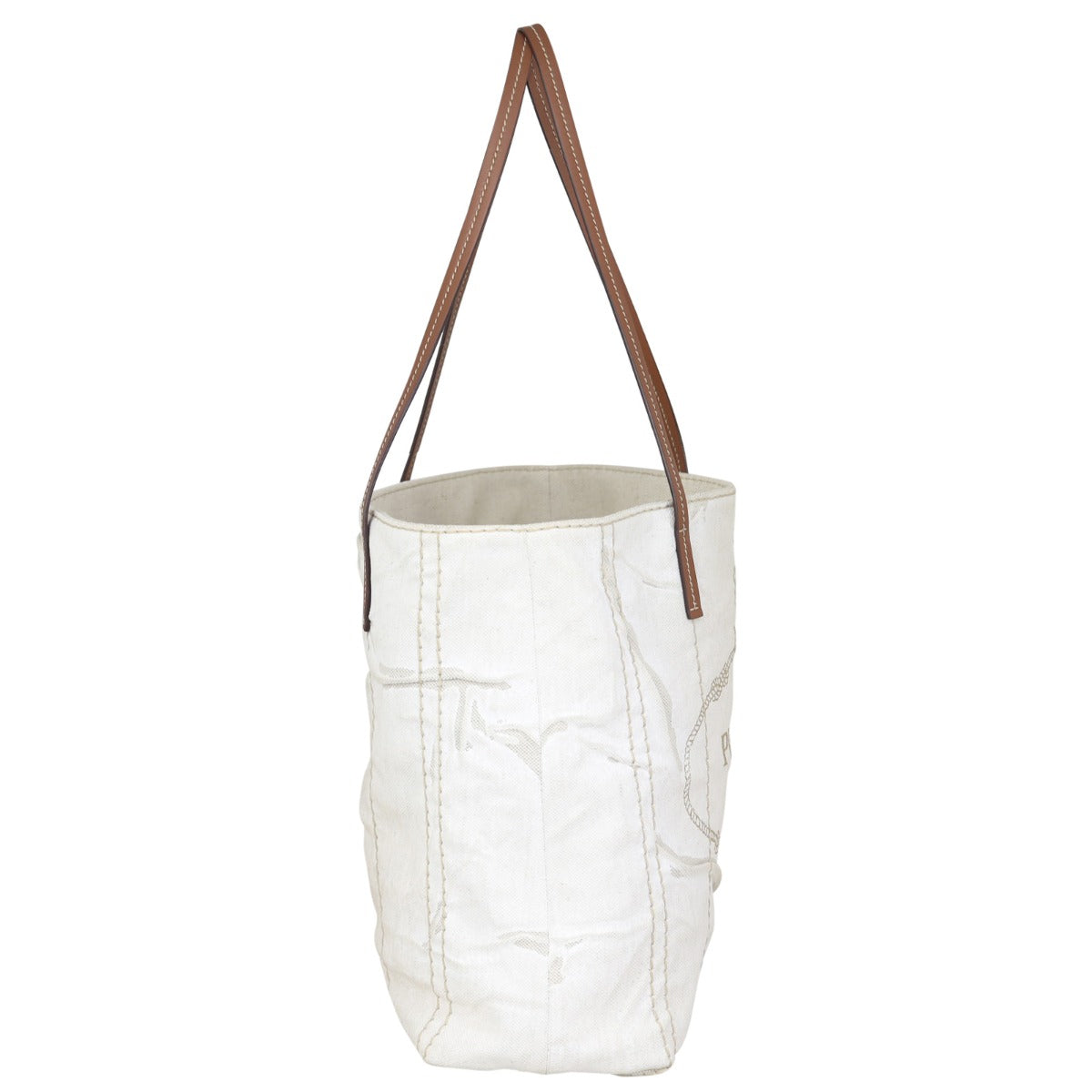 Prada Linen Logo Tote