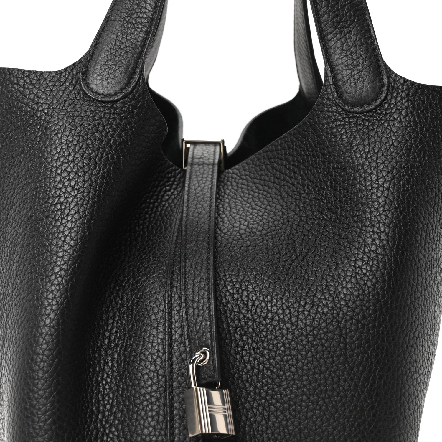 Taurillon Clemence Picotin Lock 22 MM Black