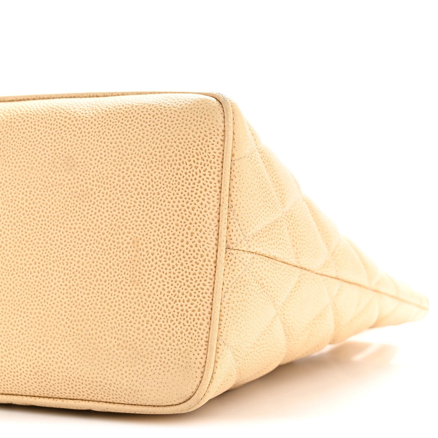 Caviar Quilted Medallion Tote Beige