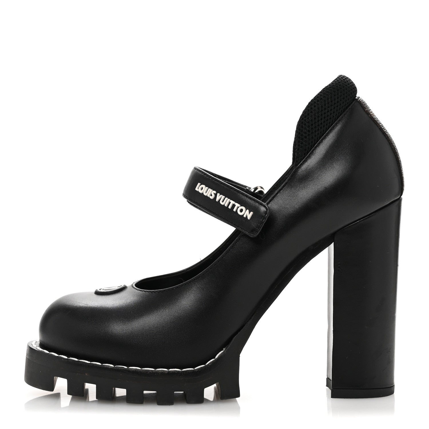 Calfskin Star Trail Ankle Pumps 37 Black
