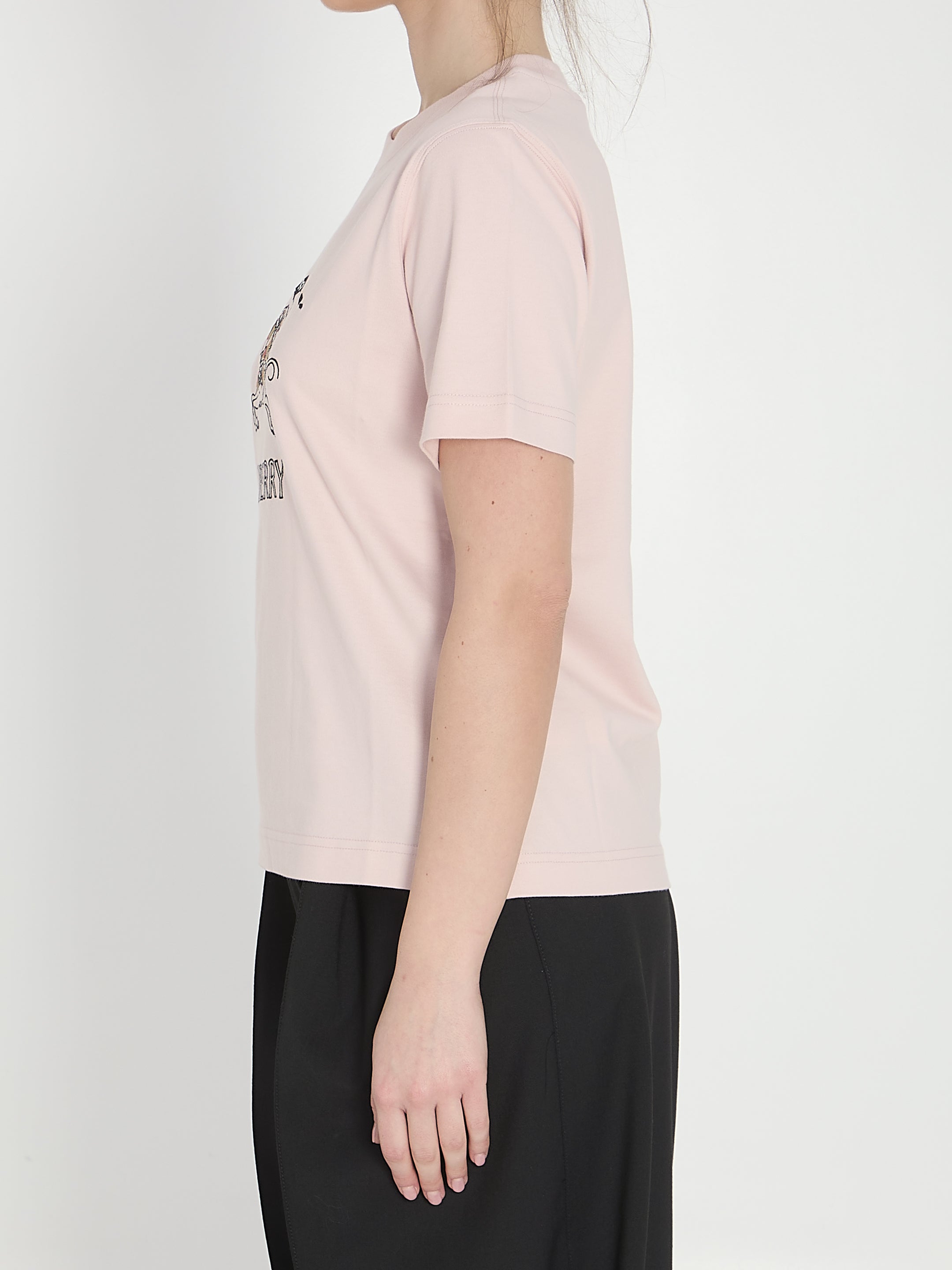 check cotton t-shirt