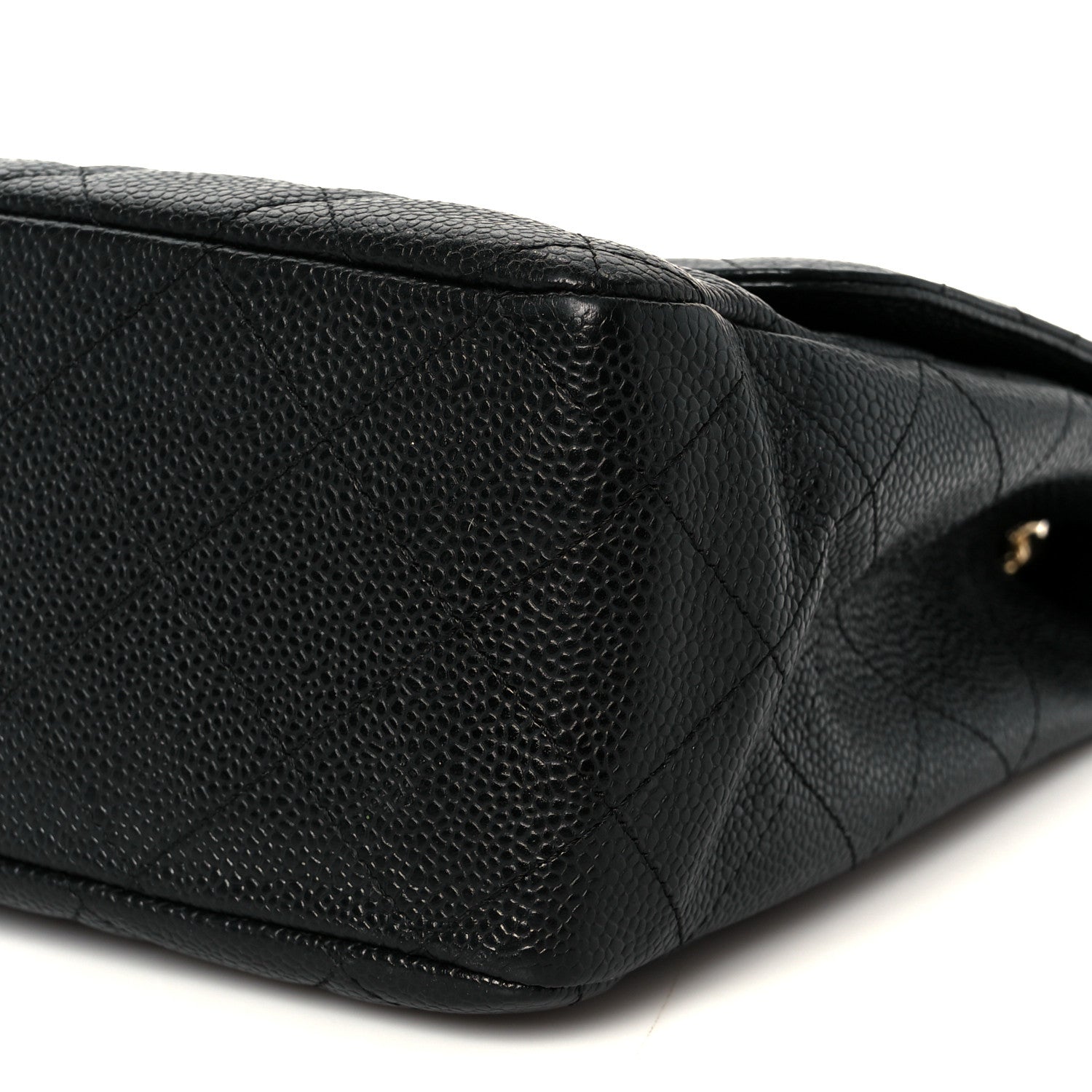 Caviar Quilted Jumbo Single Flap Black