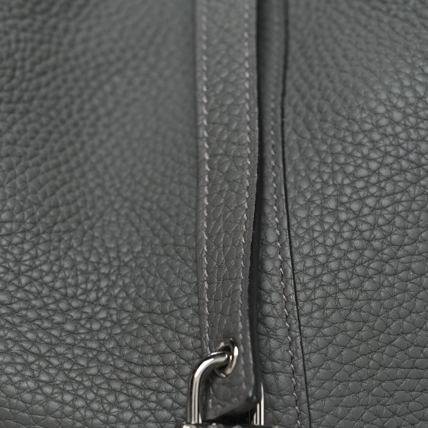 Taurillon Clemence Picotin Lock 22 MM Gris Meyer