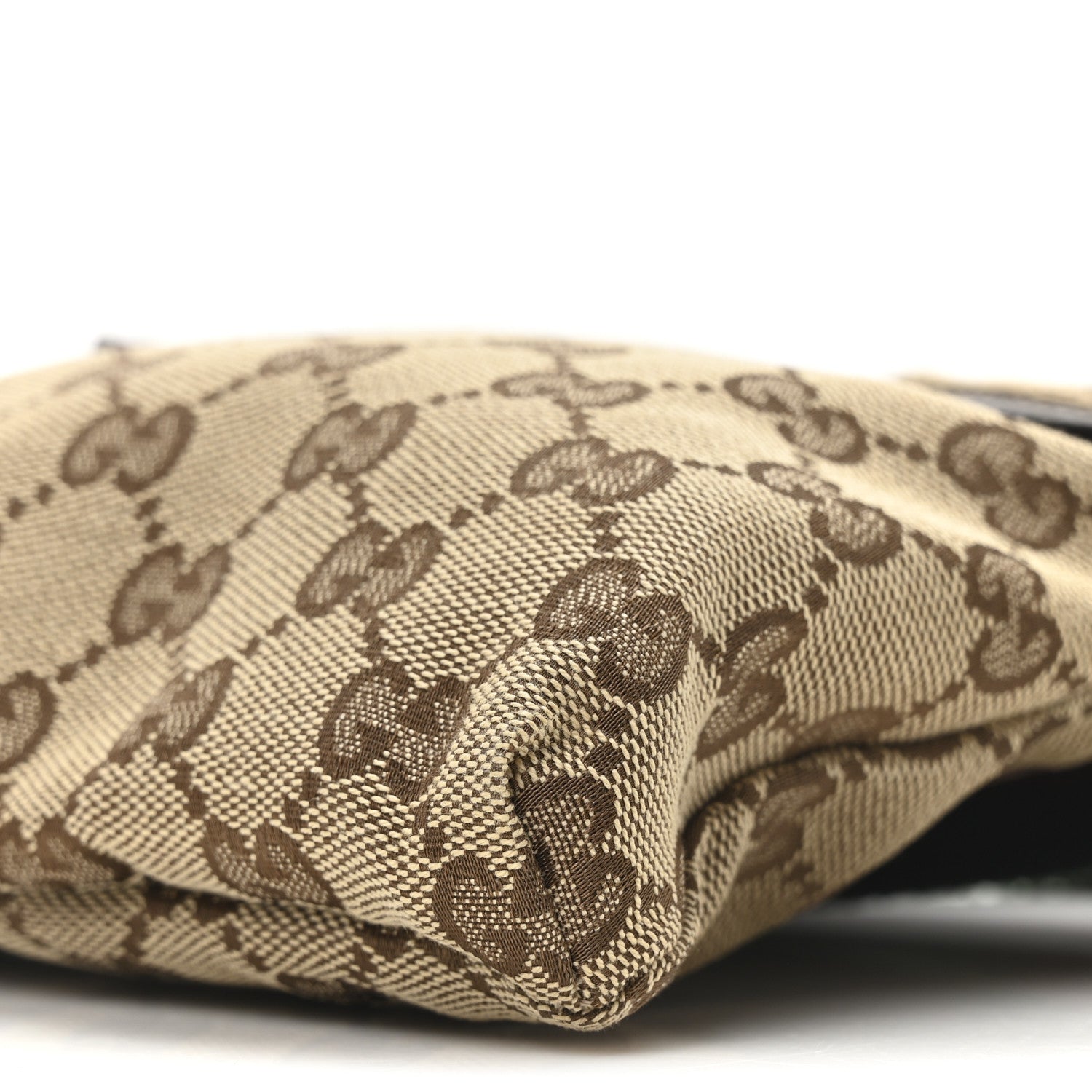 Monogram Web Belt Bag Dark Brown