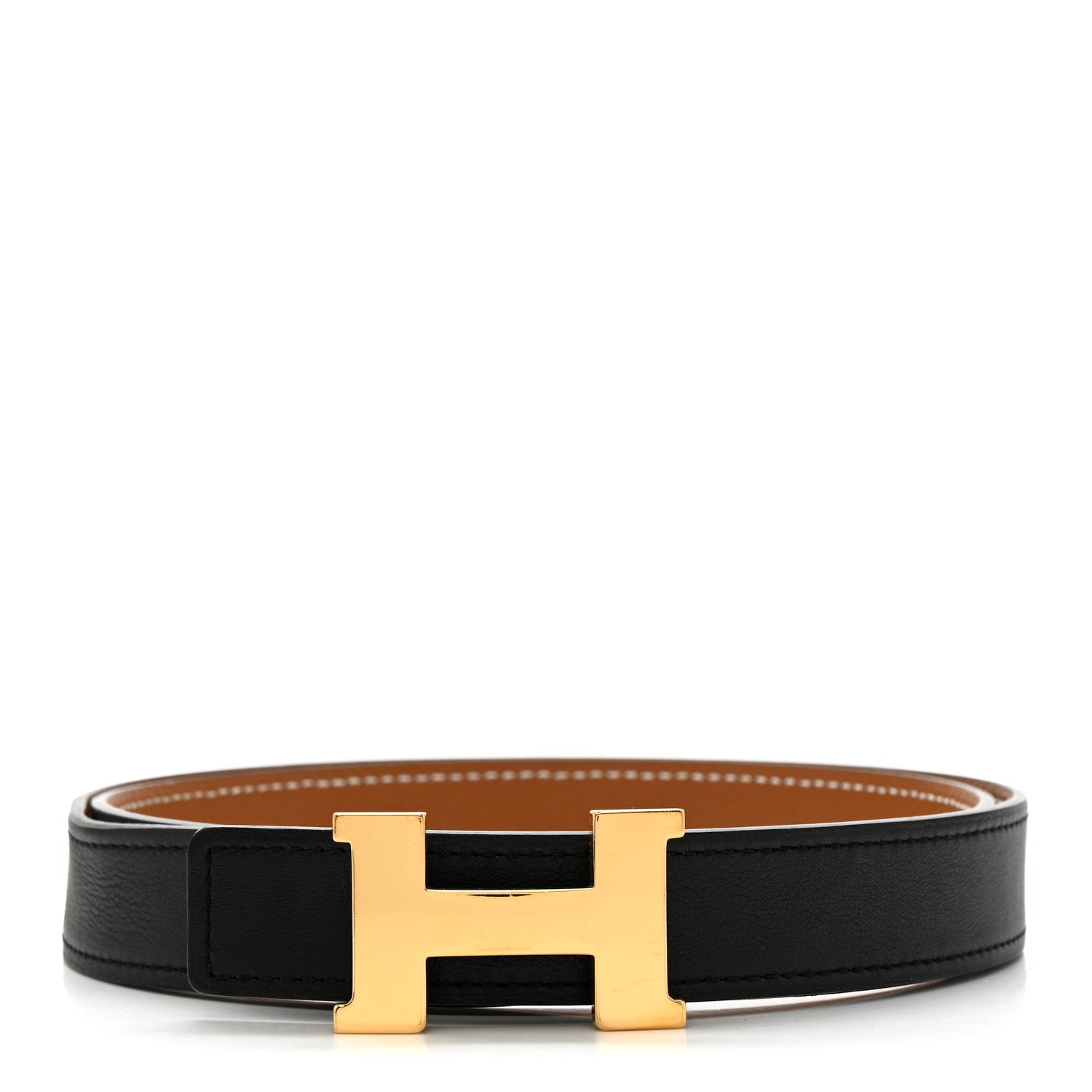 Swift Epsom 24mm Mini Constance H Belt 80 32 Black Gold