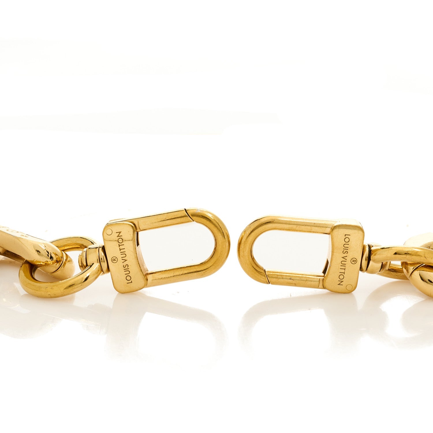 Metal Coussin Chain Strap Gold