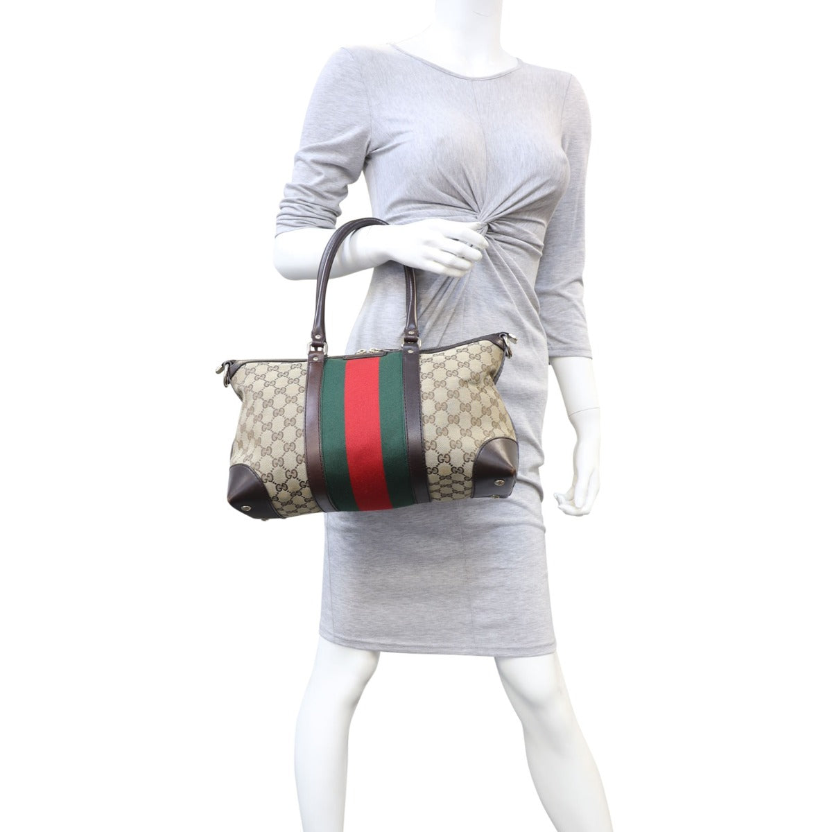 Gucci GG Canvas Rania Top Handle Bag