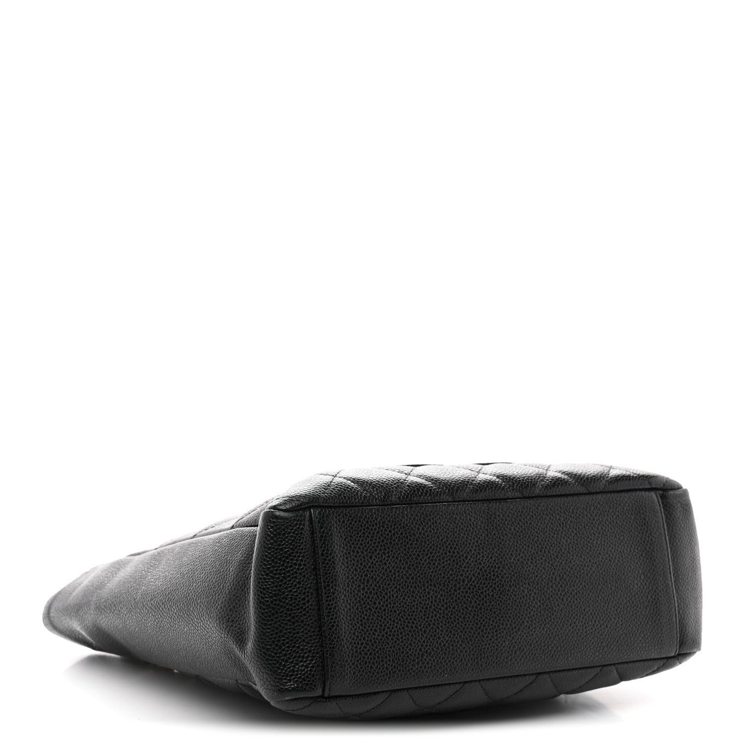 Caviar Quilted Petit Shopping Tote PST Black