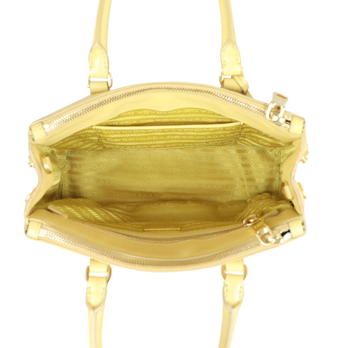 Prada Saffiano Lux Galleria Double Zip Tote Mini