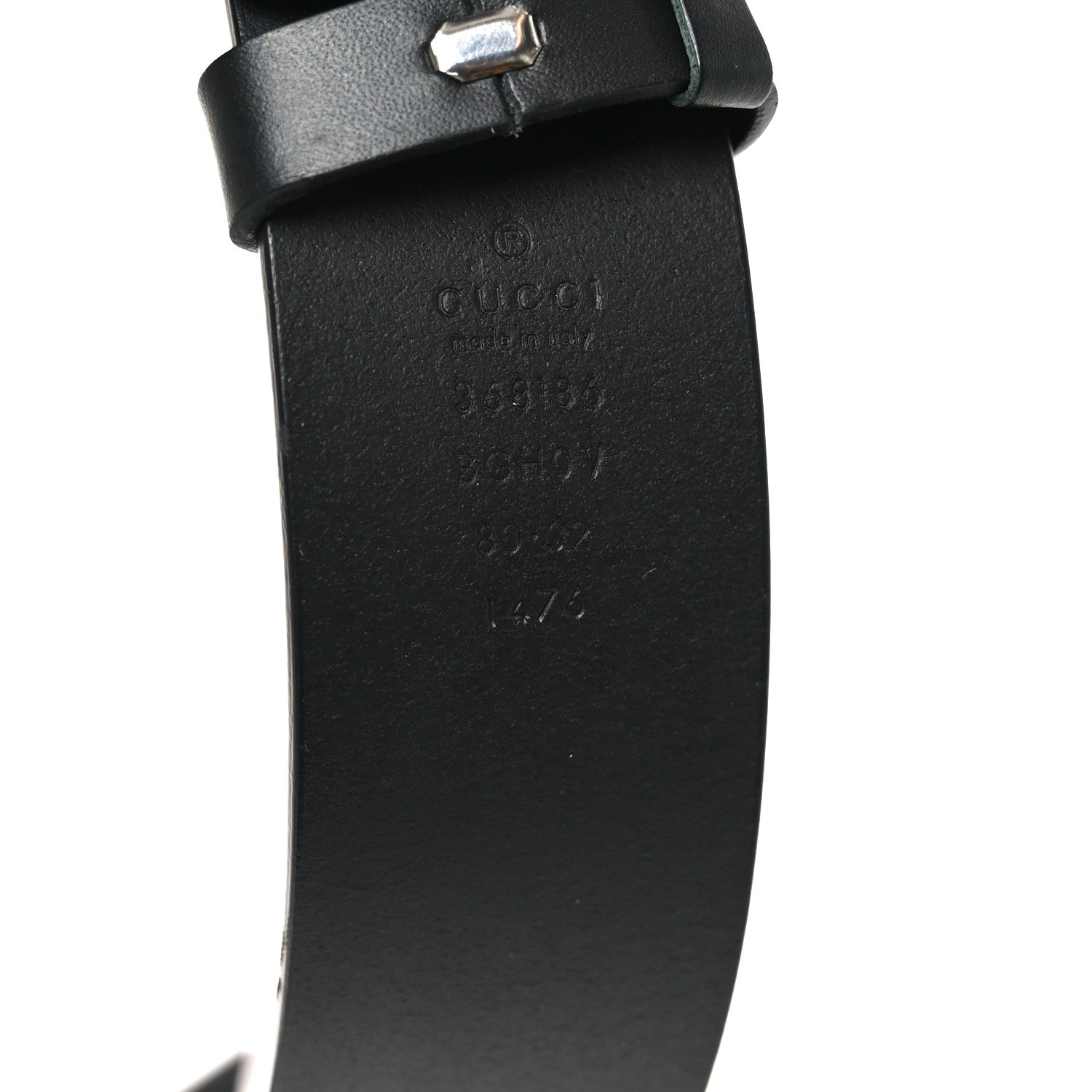 Selleria Calfskin Monochrome Interlocking G 37mm Belt 80 32 Black