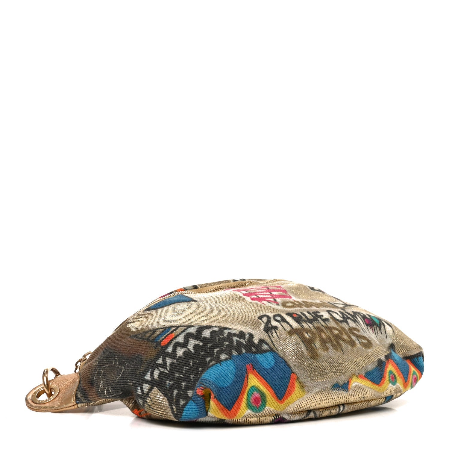 Graffiti Printed Canvas Street Spirit Waist Belt Bag Multicolor