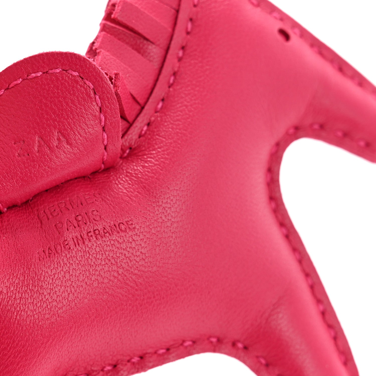 Milo Lambskin Grigri Rodeo Horse Bag Charm PM Rose Mexico