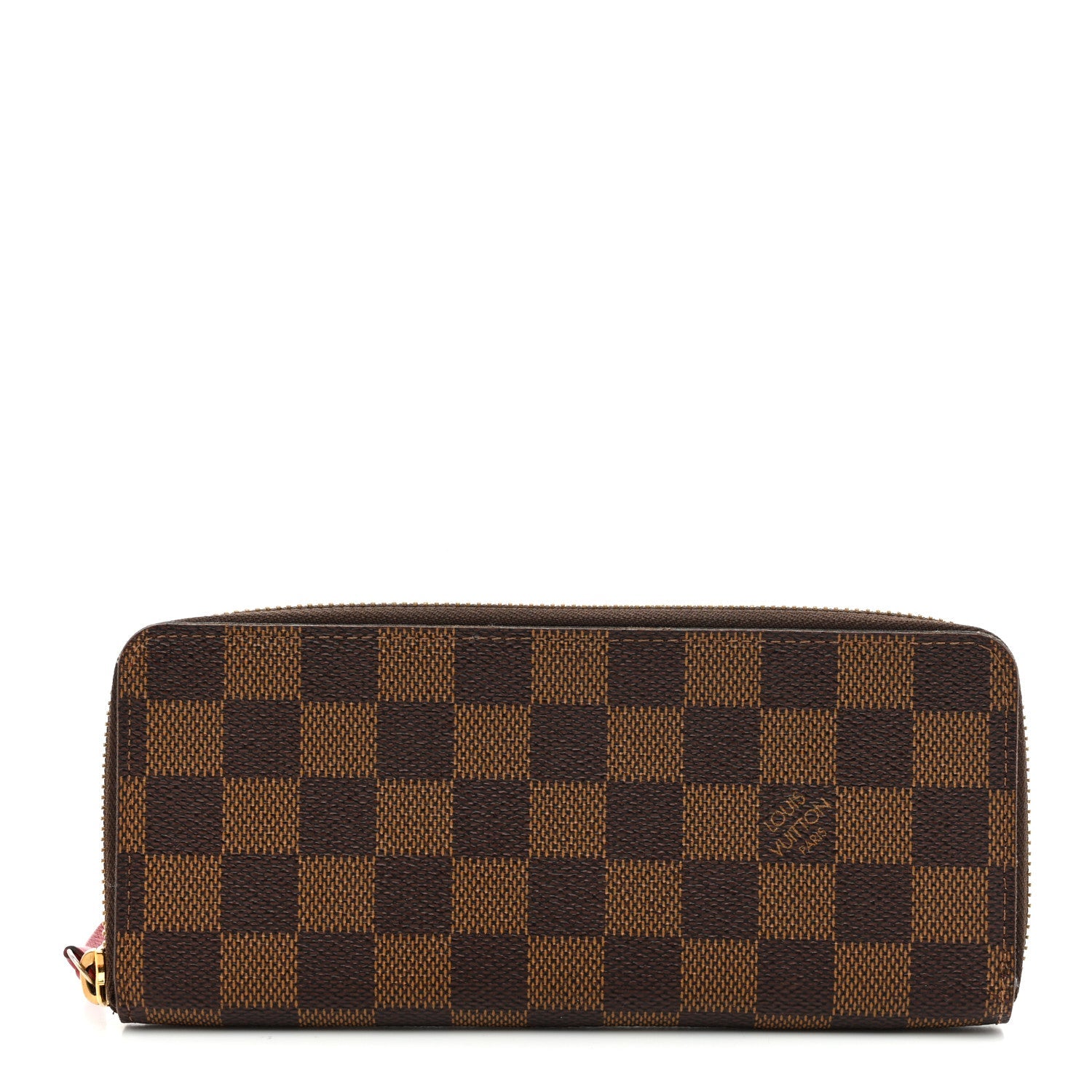 Damier Ebene Clemence Wallet Cherry