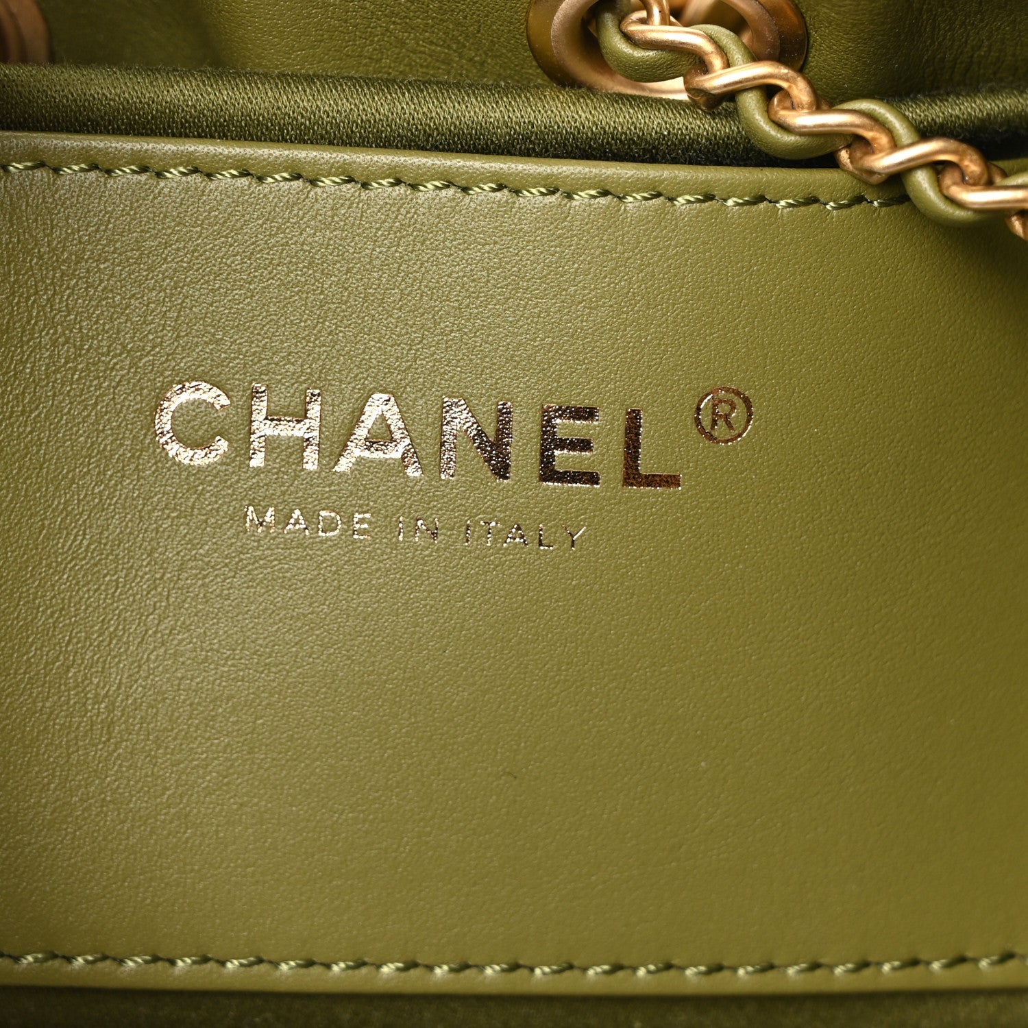 Suede Quilted Small Chanel 25 Handbag Khaki