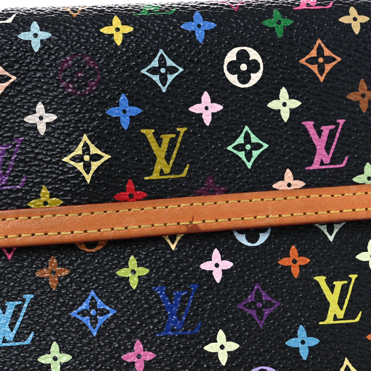 Monogram Multicolor Porte Tresor International Wallet Black