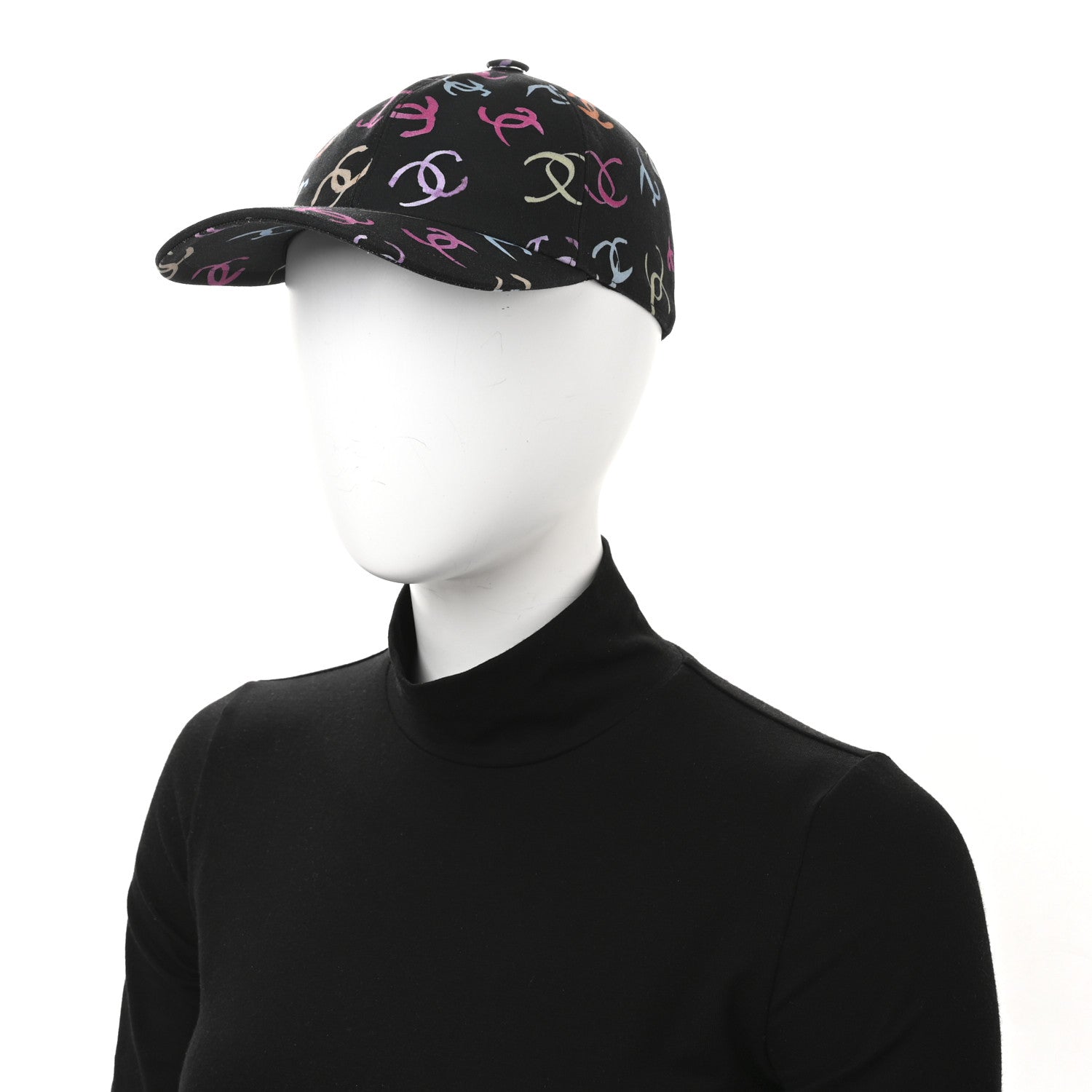 Cotton CC Cap Hat Black Multicolor